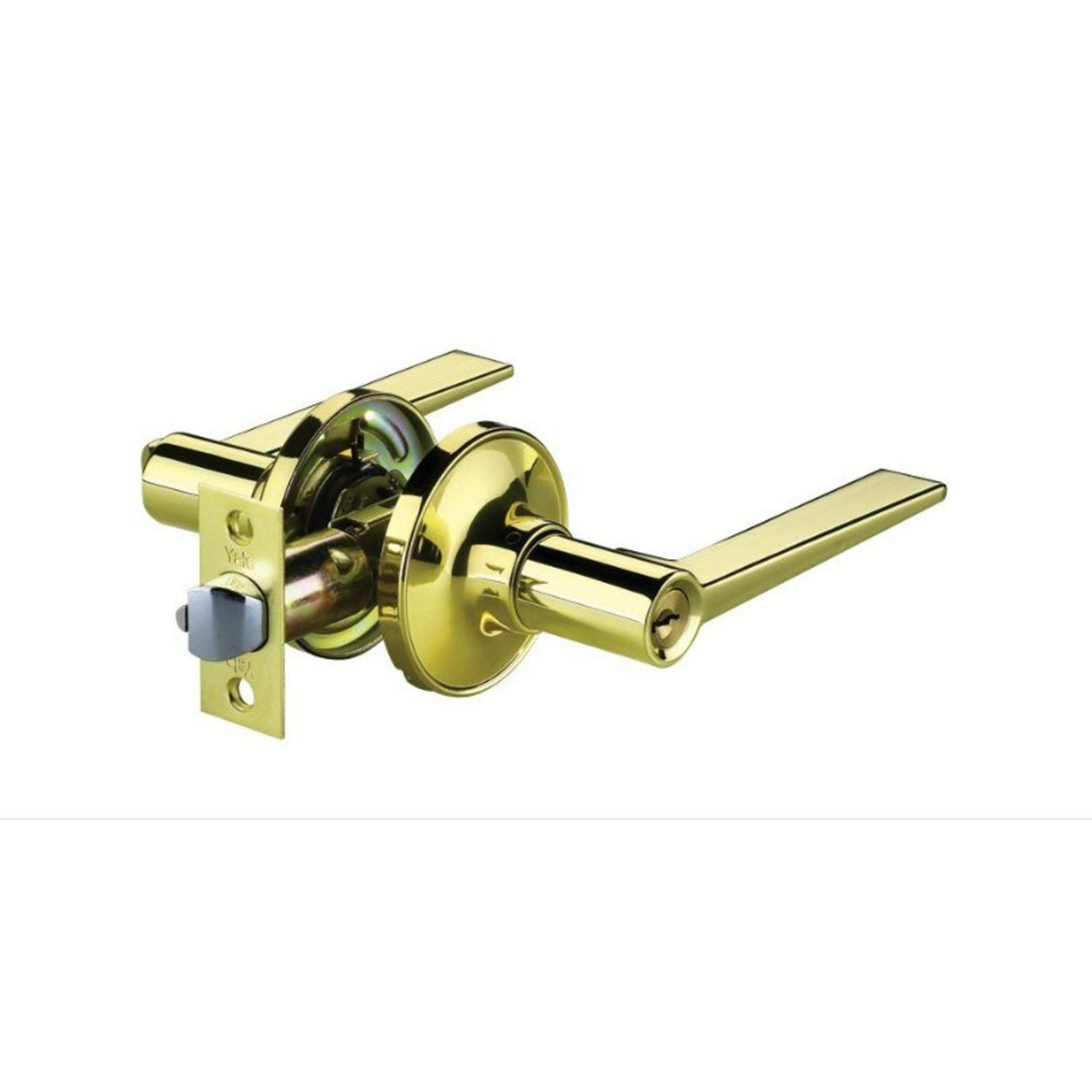 Yale Tubular Entrance Leverset Gold NTUC FairPrice