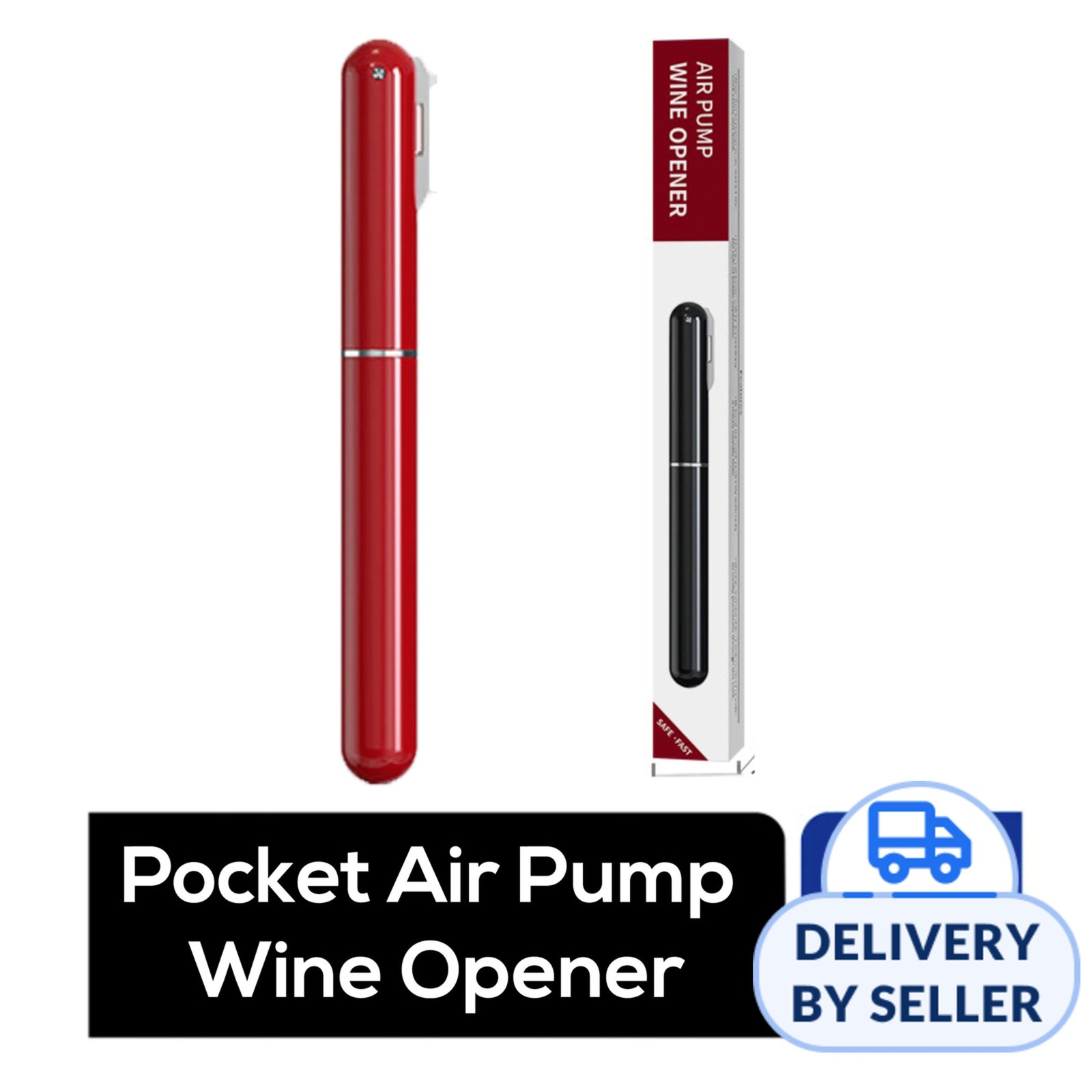 GLADLEIGH Pocket Air Pump Wine Opener Red NTUC FairPrice