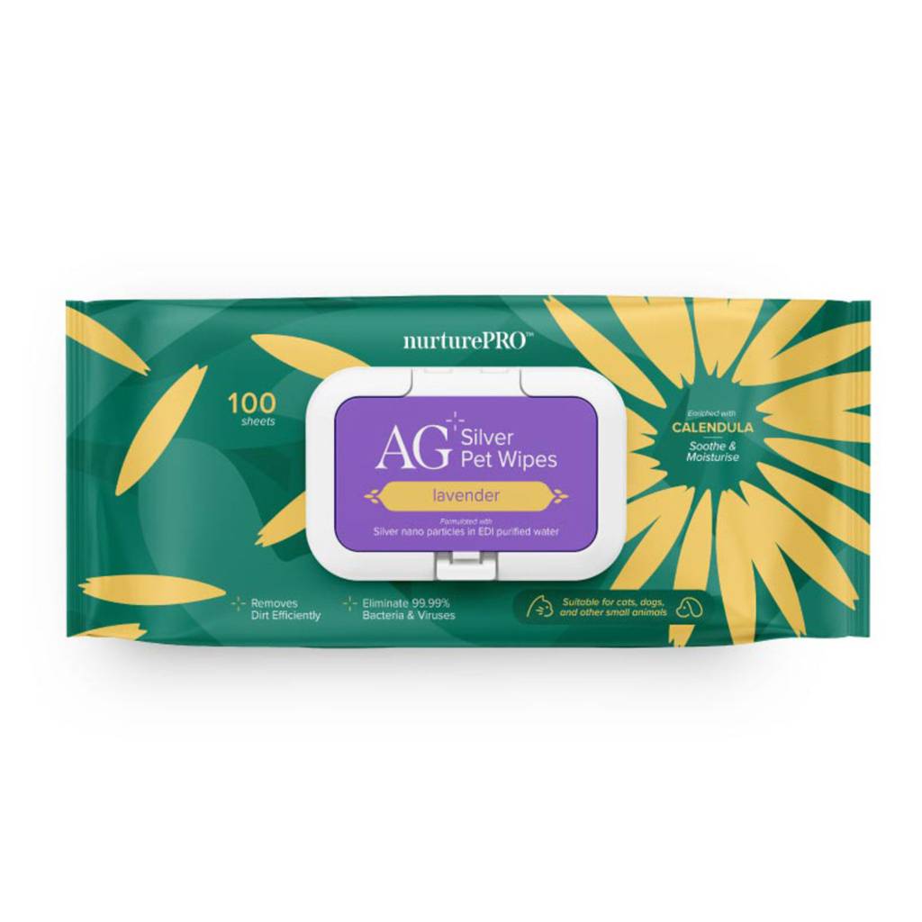 Nurture Pro AG+ Silver Pet Wet Wipes Lavender NTUC FairPrice