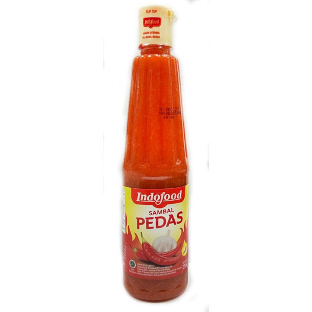 Indofood Spicy chilli Sauce with Garlic, Large Bottle NTUC FairPrice