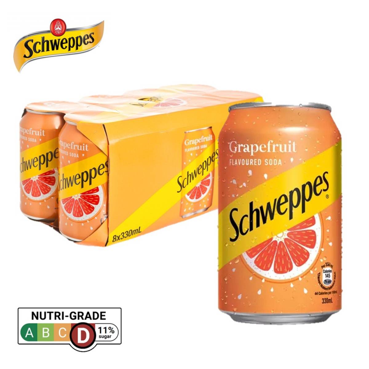 Schweppes Schweppes Grapefruit Flavoured Soda Can NTUC FairPrice