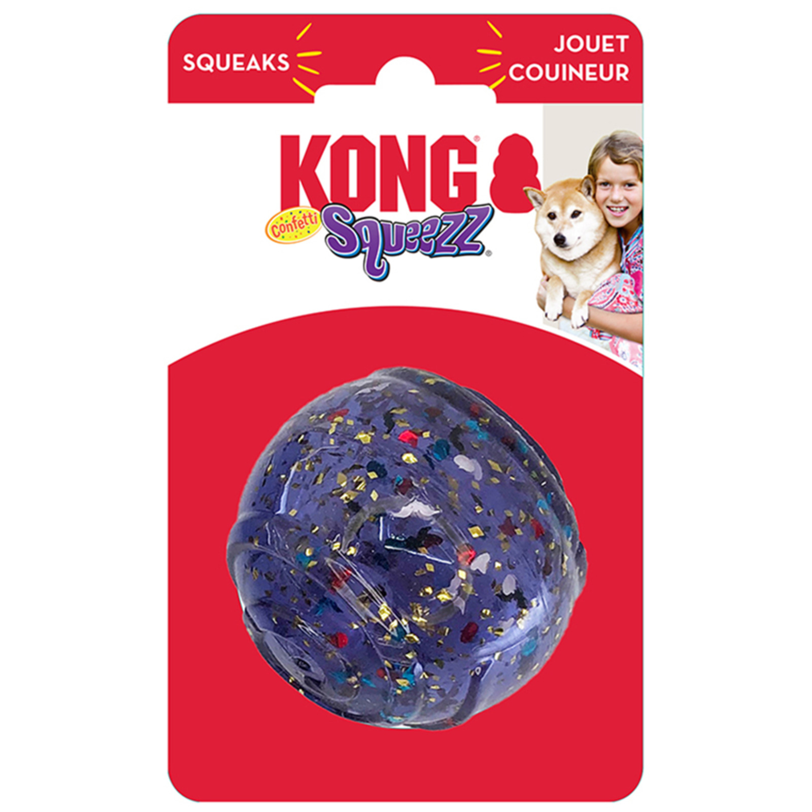 Kong Halloween Squeezz Confetti Ball Assorted (M) NTUC FairPrice
