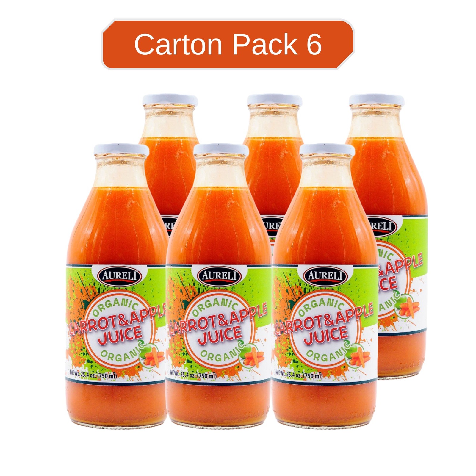Aureli Organic Pure Juice Carrot Apple (Carton) NTUC FairPrice