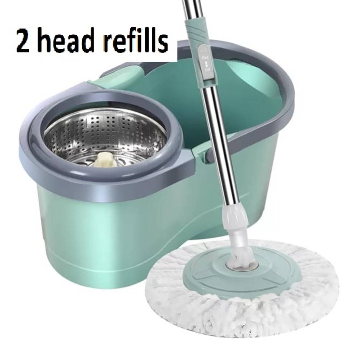 PurityWhite 2 head refill spin mop set green NTUC FairPrice