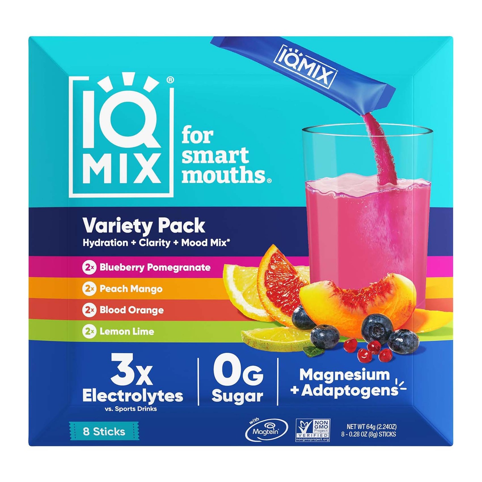 IQBar IQMix Hydration Electrolyte Powder 8 Stick Sampler Pack | NTUC ...