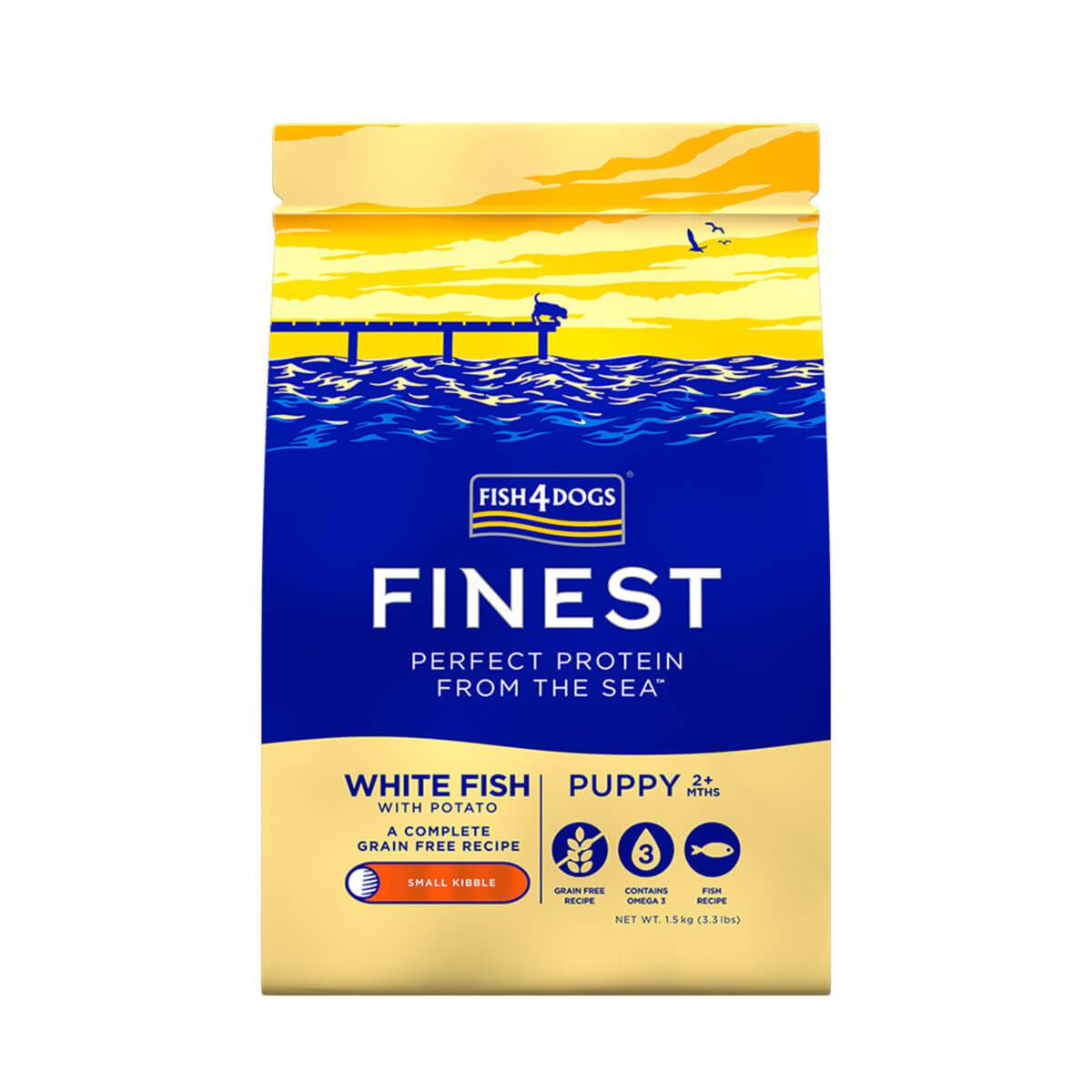 FISH 4 DOGS Finest Fish 4 Puppy (Ocean Whitefish) (Small Bite NTUC