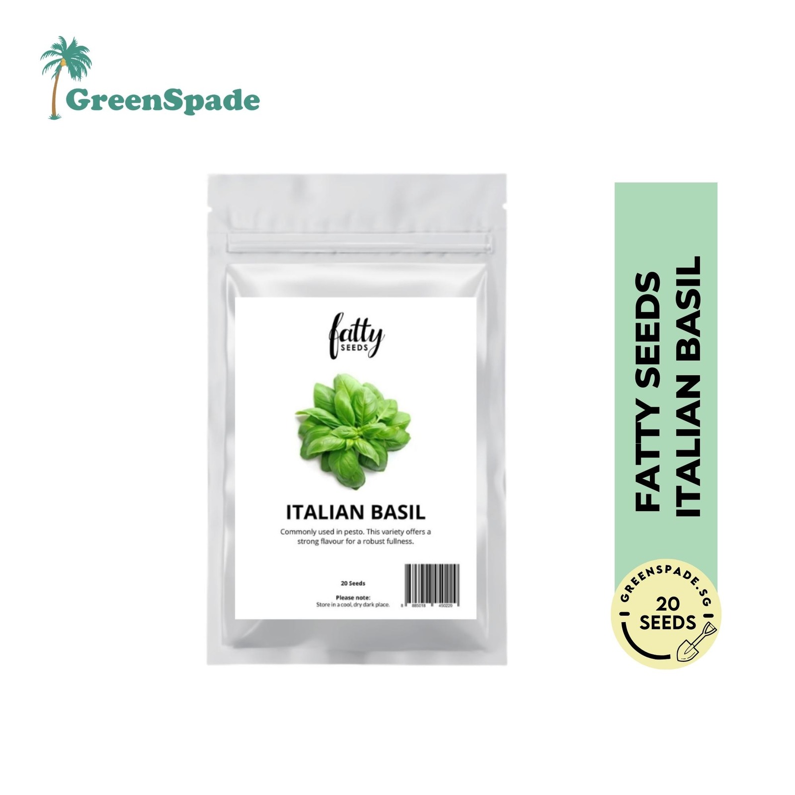 Green Spade Fatty Seeds Italian Basil NTUC FairPrice