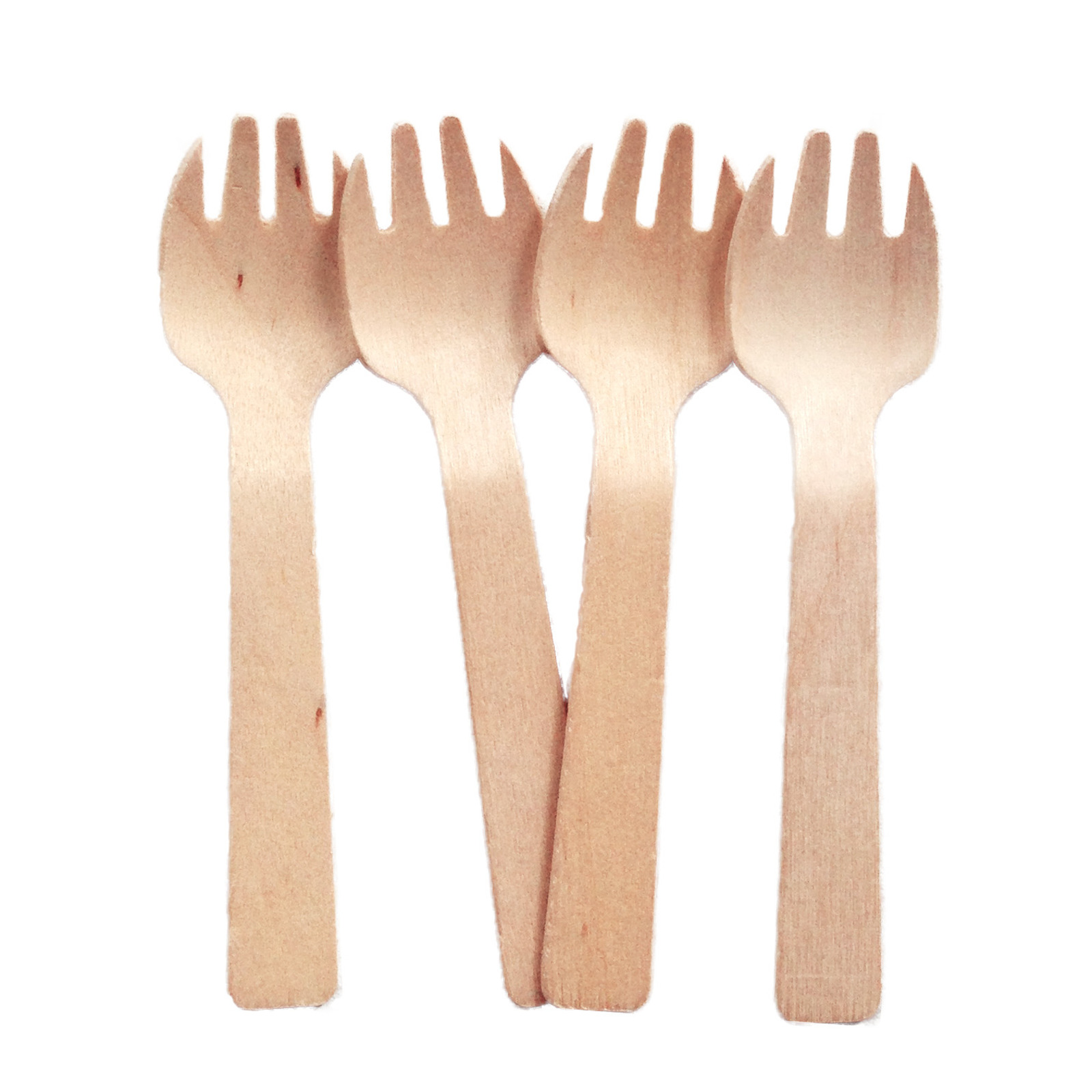 eco u Premium Wooden Mini Forks Disposable Bio Cutlery NTUC FairPrice