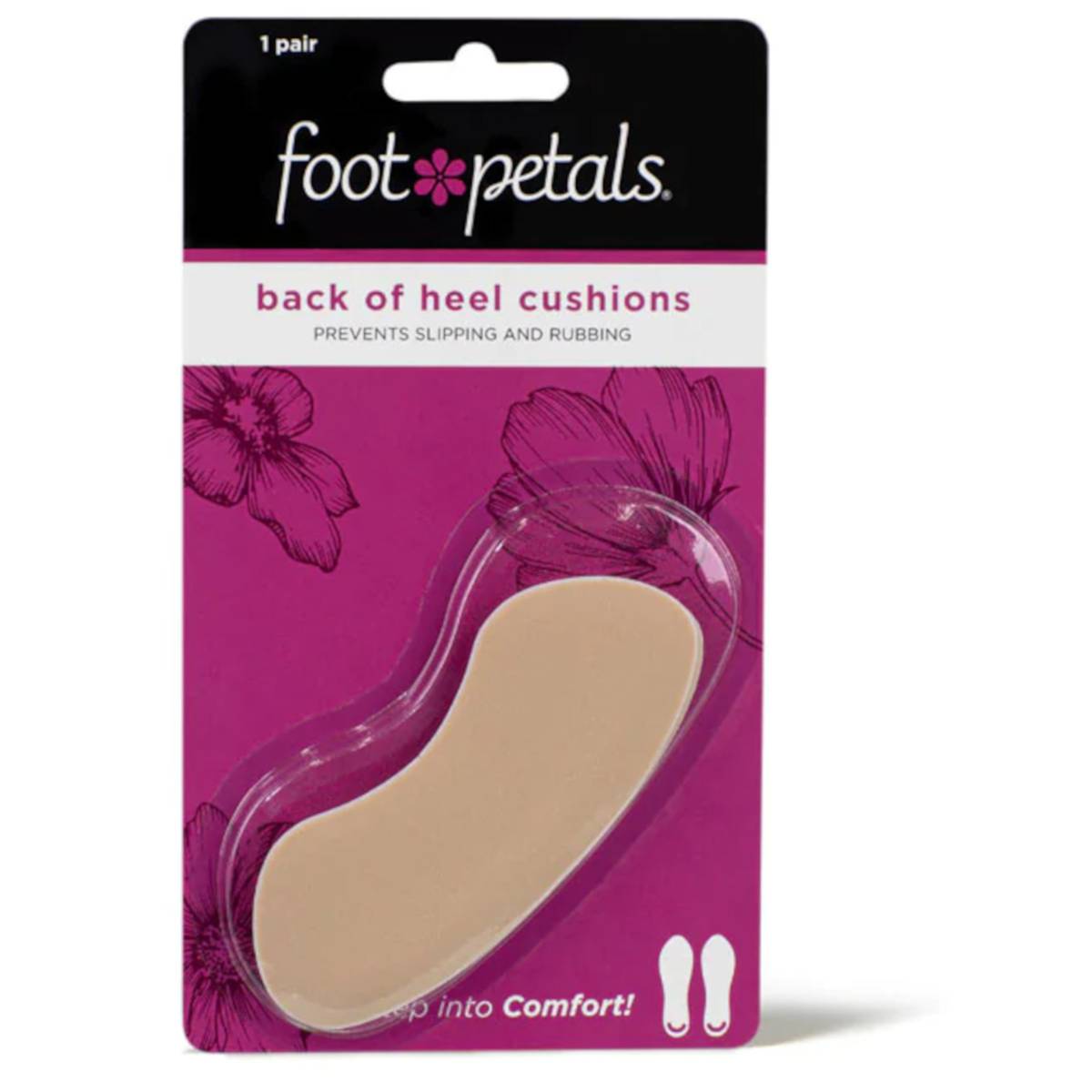 Foot Petals Back of Heel Cushions Khaki NTUC FairPrice