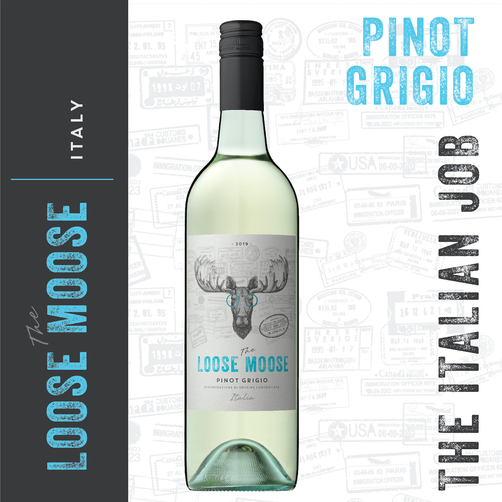 The Loose Moose Italian Pinot Grigio White Wine NTUC FairPrice