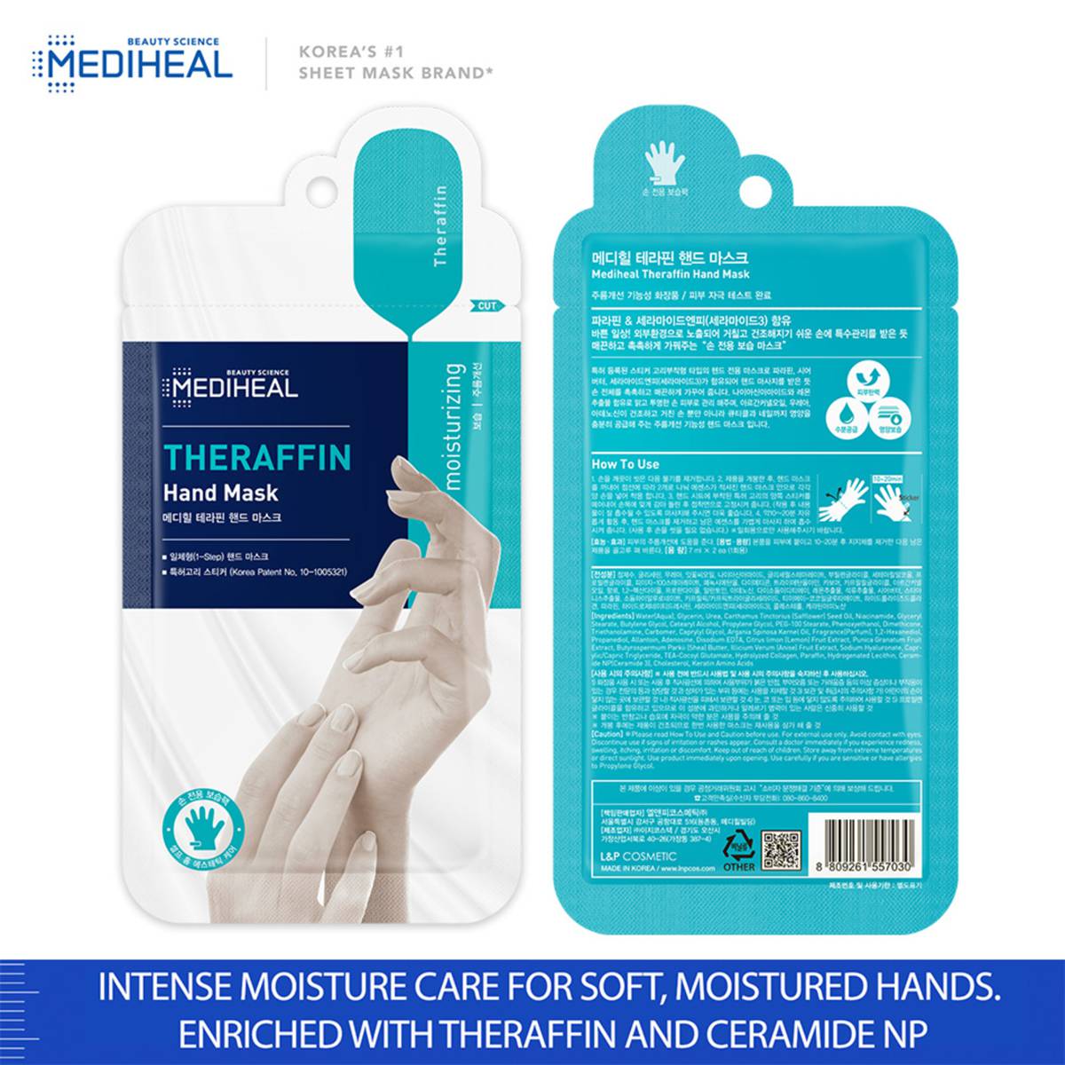 Mediheal Theraffin Hand Mask Sheet, Moisturising & Exfoliatin NTUC
