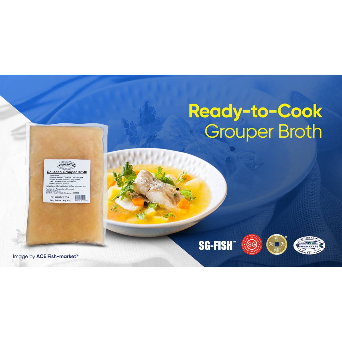 ACE Fishmarket Grouper Broth NTUC FairPrice