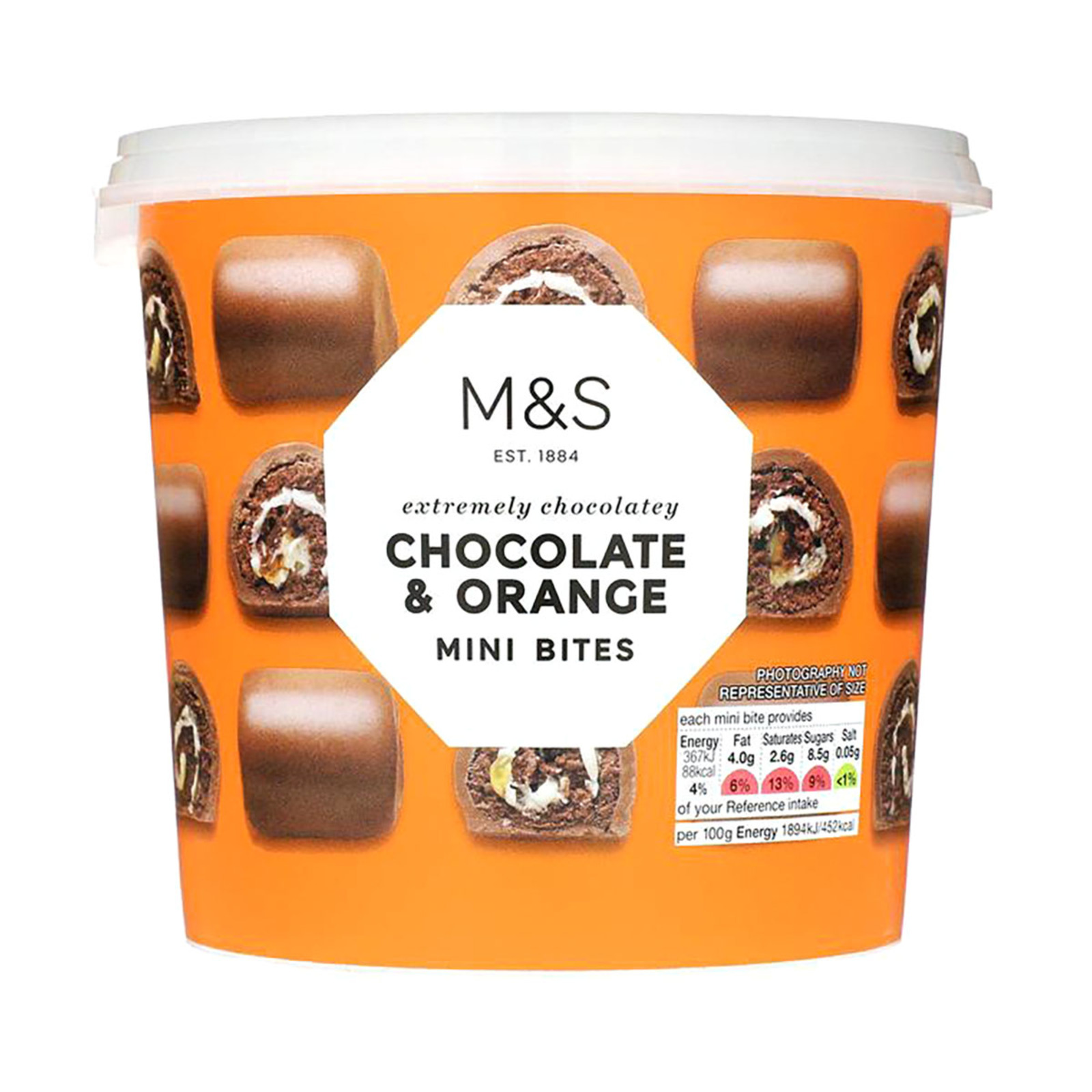 M&S Extremely Chocolatey Chocolate & Orange Mini Bites NTUC FairPrice