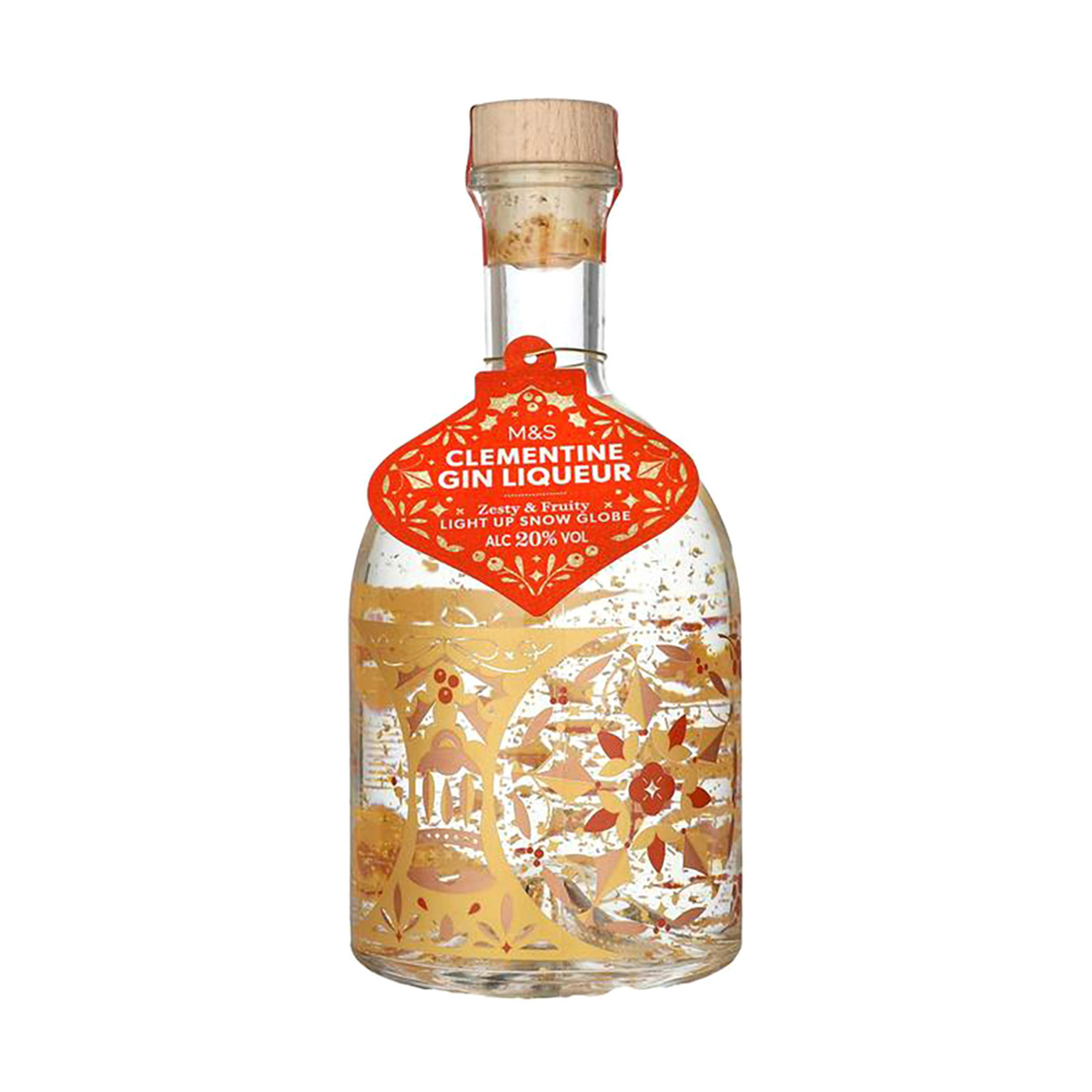 Marks & Spencer Clementine Light Up Snow Globe Gin Liqueur NTUC FairPrice