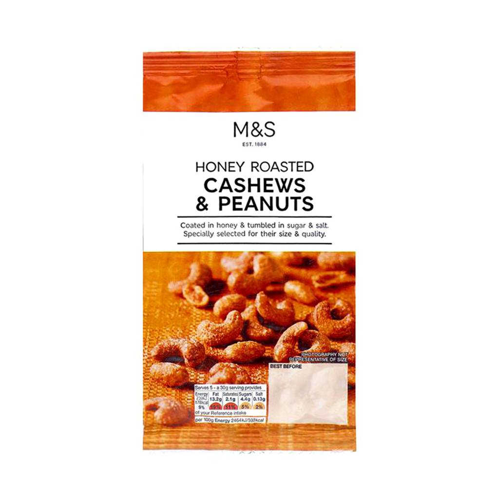 Marks & Spencer Honey Roasted Cashews & Peanuts NTUC FairPrice Marks & Spencer Honey Roasted Cashews & Peanuts NTUC FairPrice