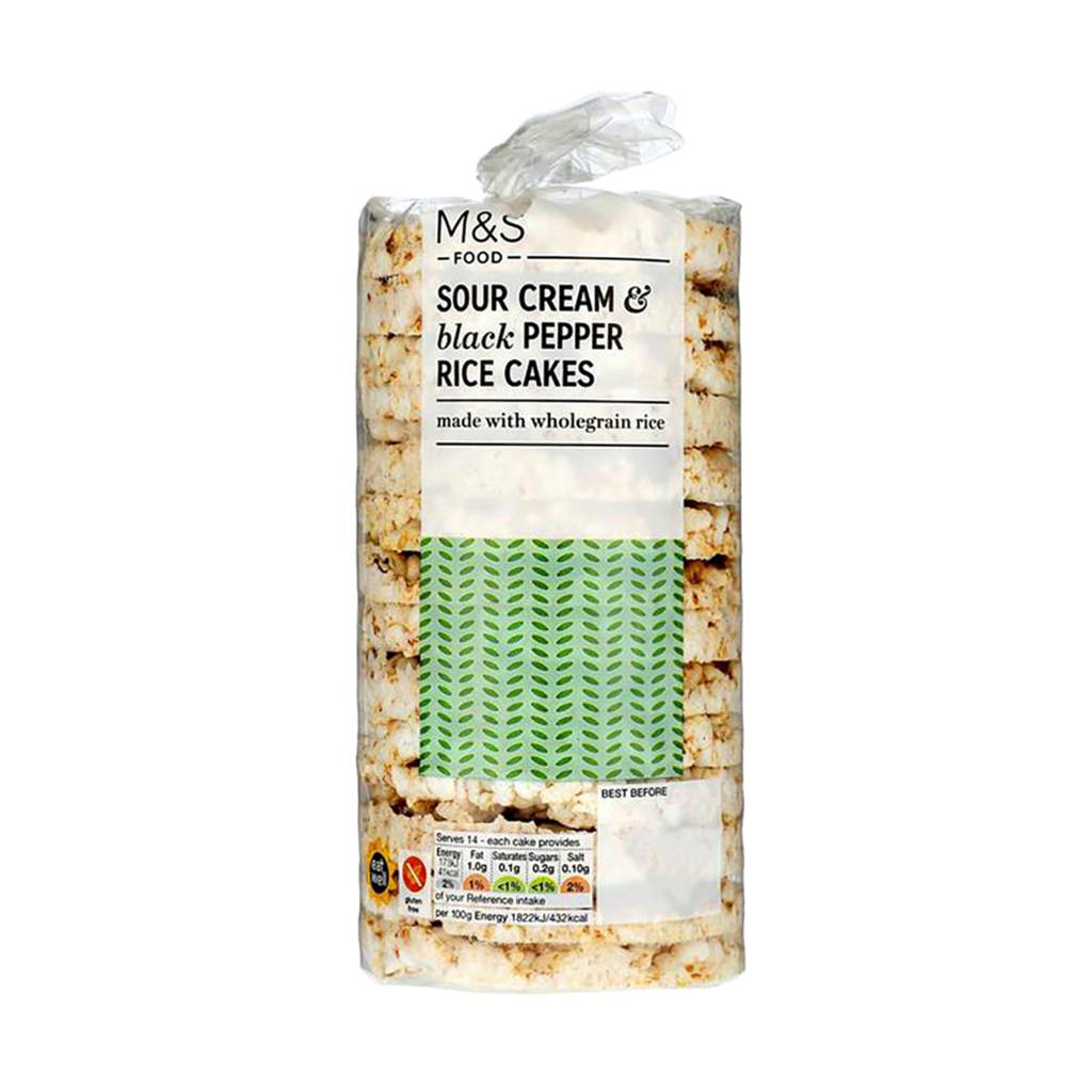 Marks & Spencer Sour Cream & Black Pepper Rice Cakes NTUC FairPrice