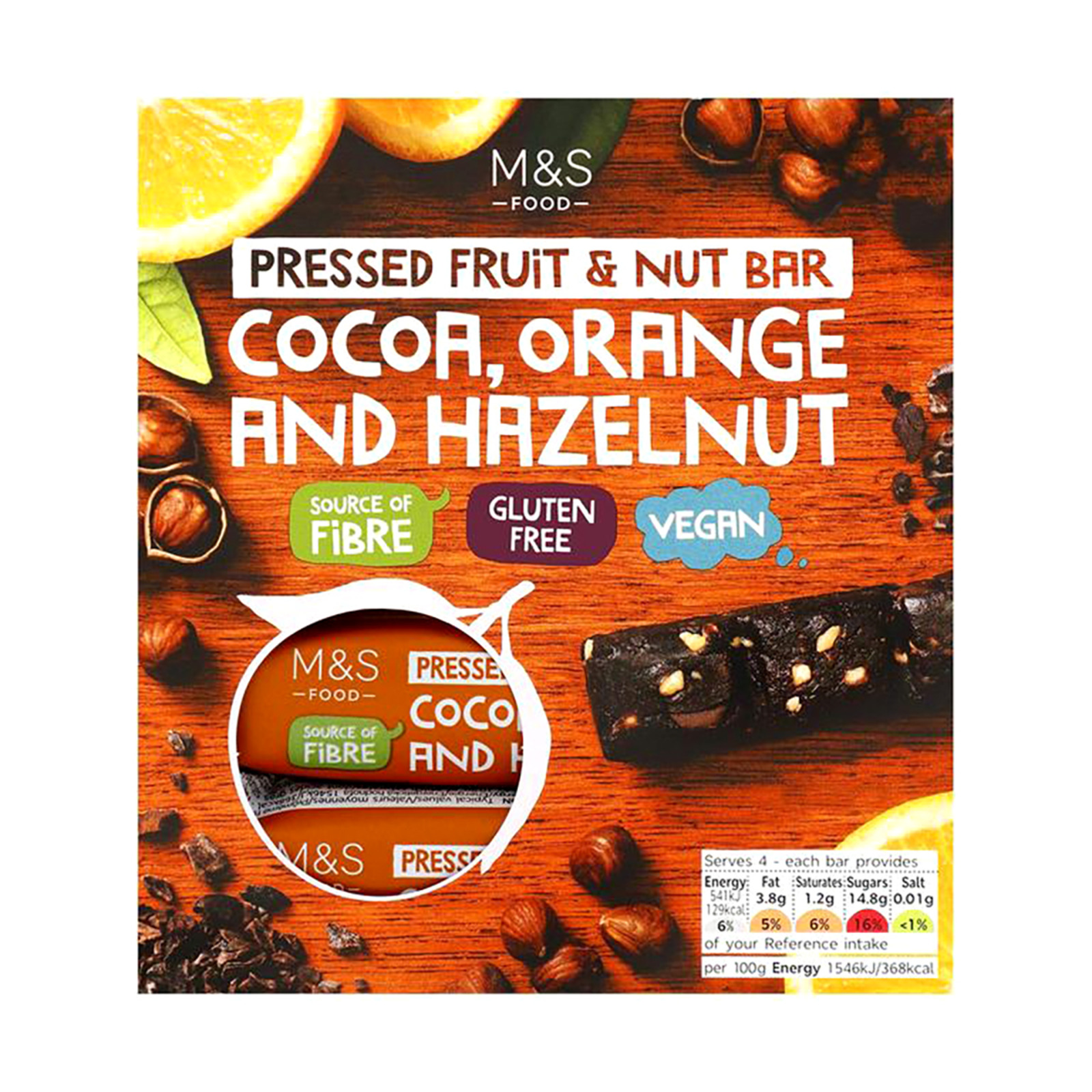 Marks & Spencer Cocoa, Orange & Hazelnut Bars NTUC FairPrice