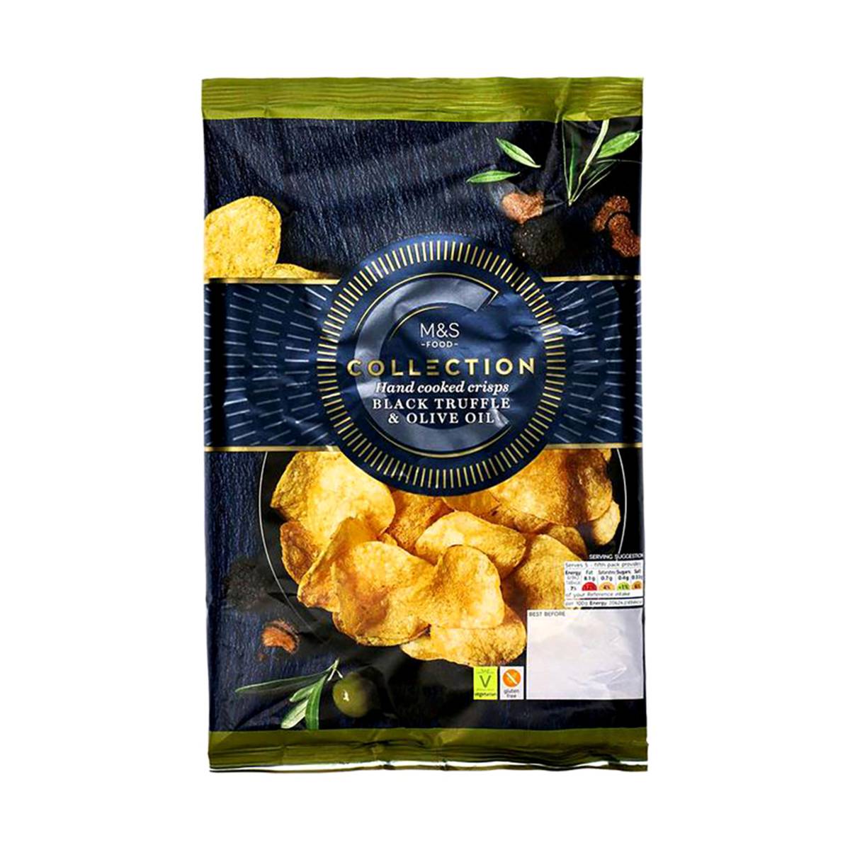 Marks & Spencer Black Truffle & Olive Oil Crisps | NTUC FairPrice