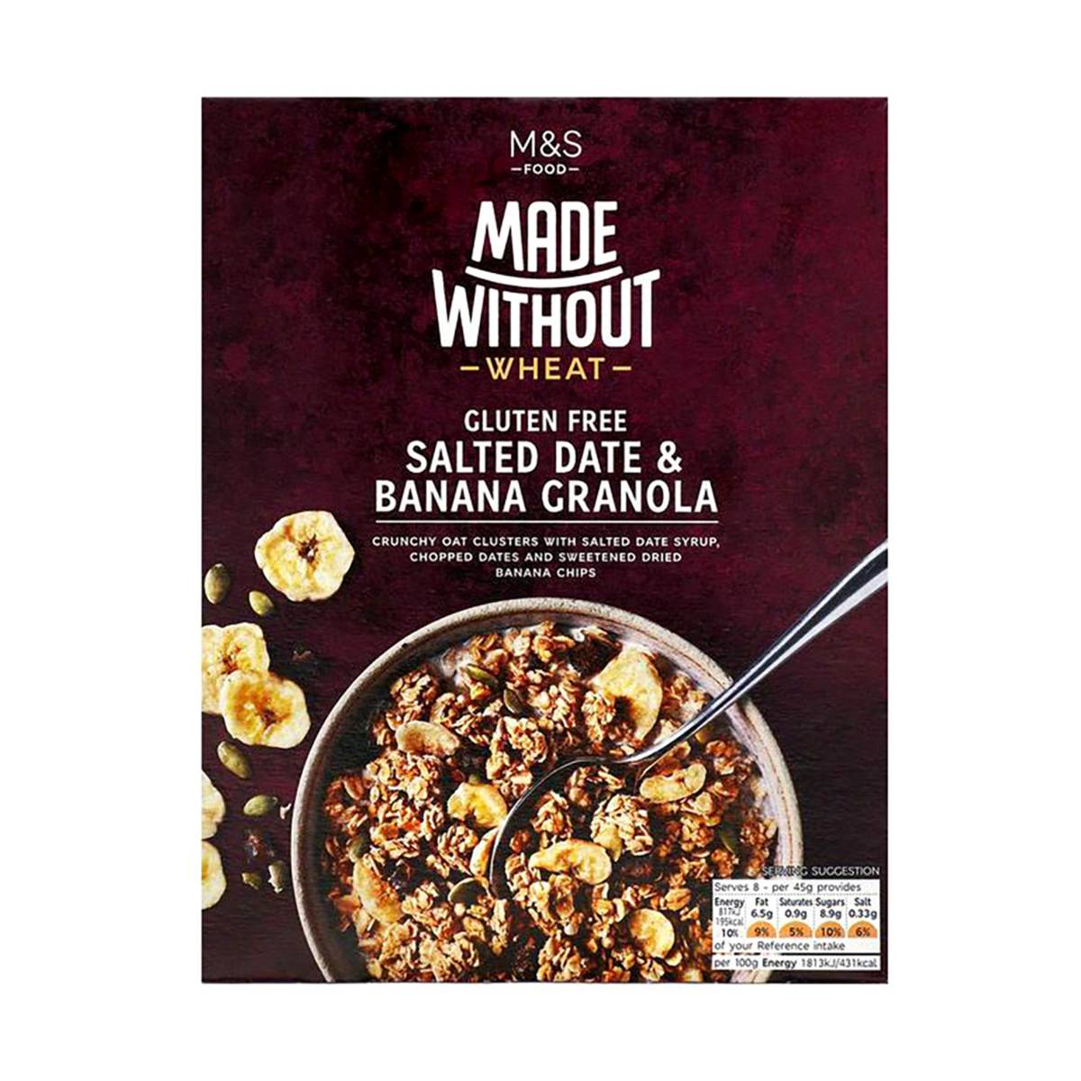 Marks & Spencer Made Without Salted Date & Banana Granola NTUC FairPrice