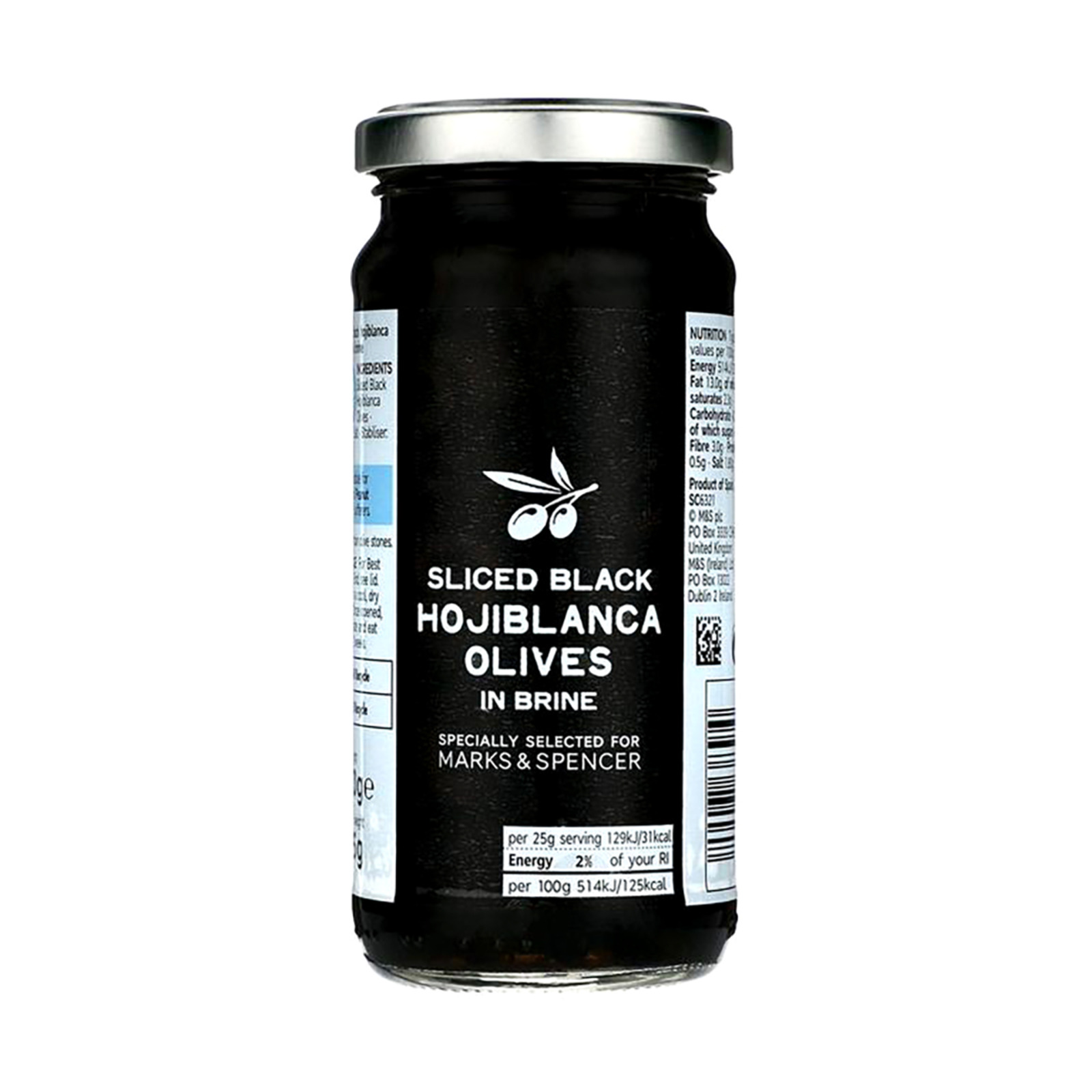 Marks & Spencer Sliced Black Hojiblanca Olives in Brine NTUC FairPrice