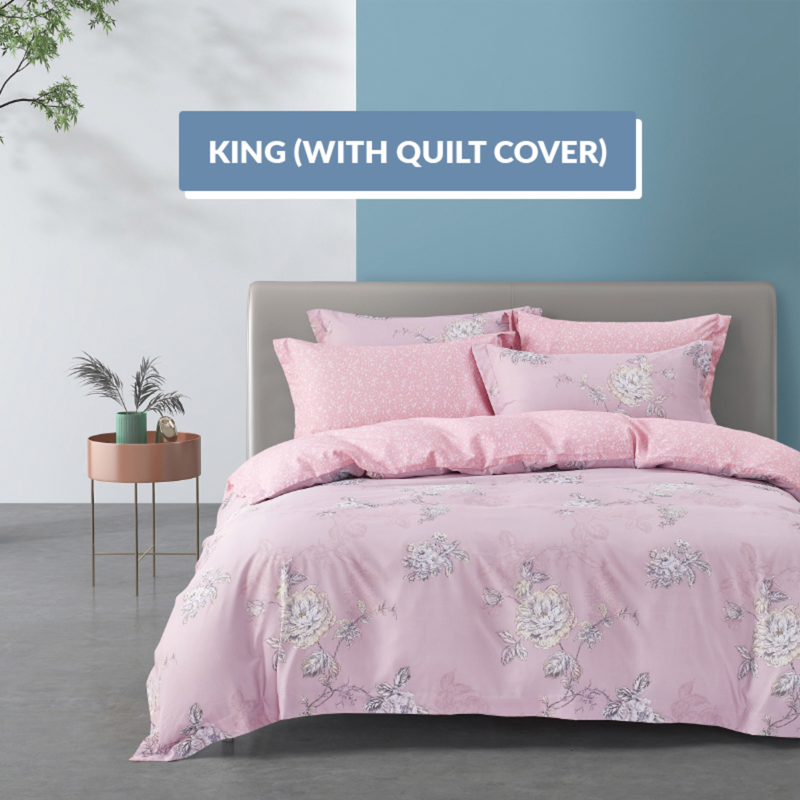 Epitex HS1298 1200TC Hybrid Silk Bedset [With Q/C] King NTUC FairPrice