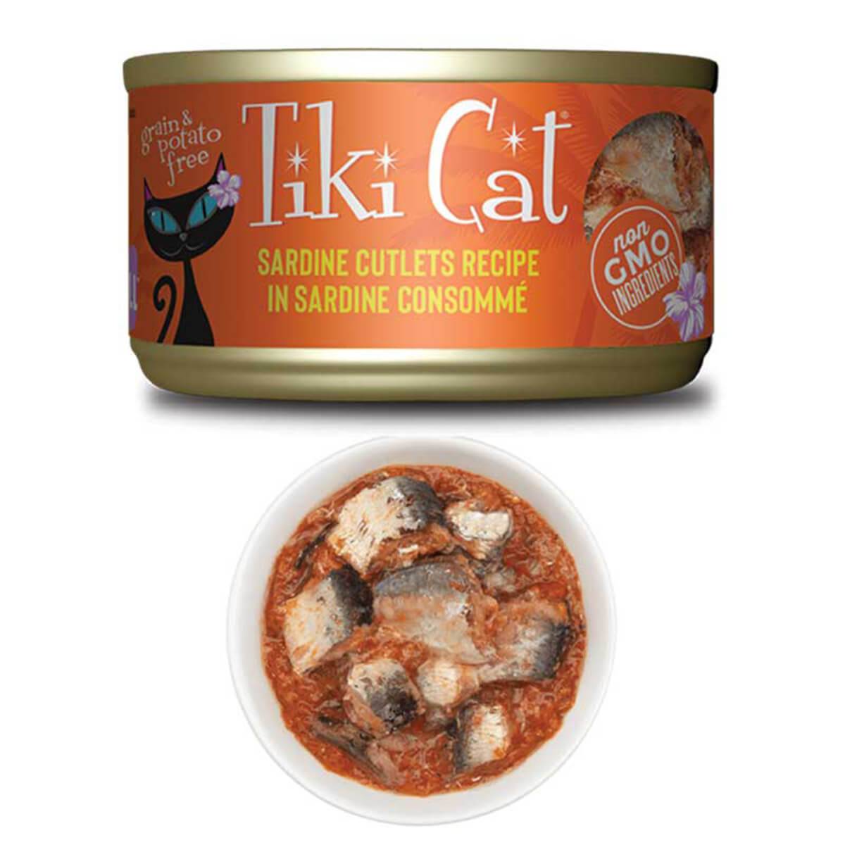 Tiki Cat Tin Grill Sardine Cutlets, Sardine Consomme NTUC FairPrice
