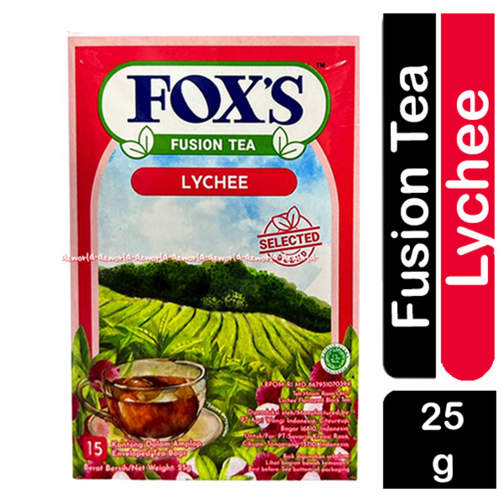 Fox's Fusion Tea lychee NTUC FairPrice