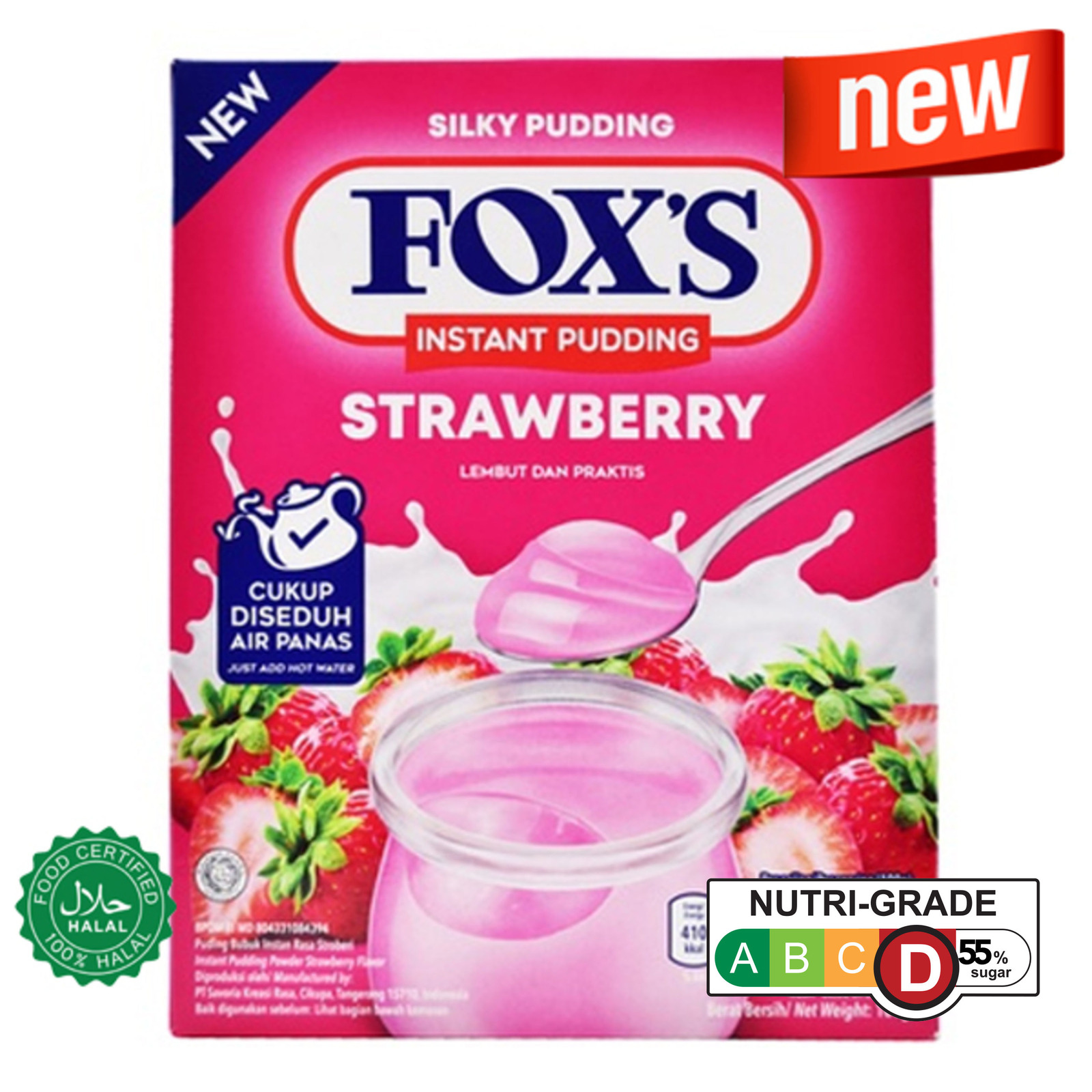 Fox's PUDDING 160G INSTANT MILK STRAWBERRY NTUC FairPrice