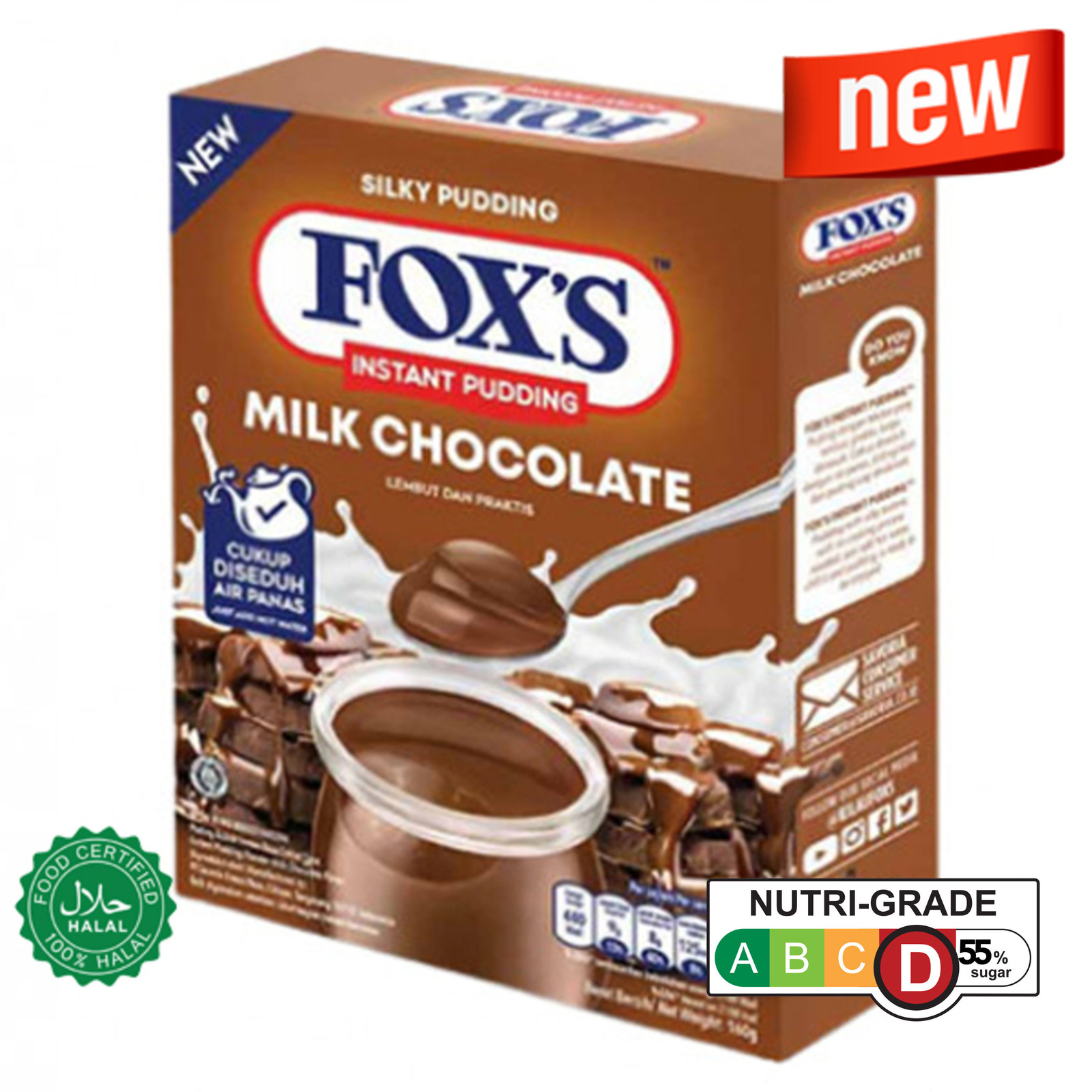 Fox's PUDDING 160GMILK INSTANT HOT CHOCOLATE NTUC FairPrice