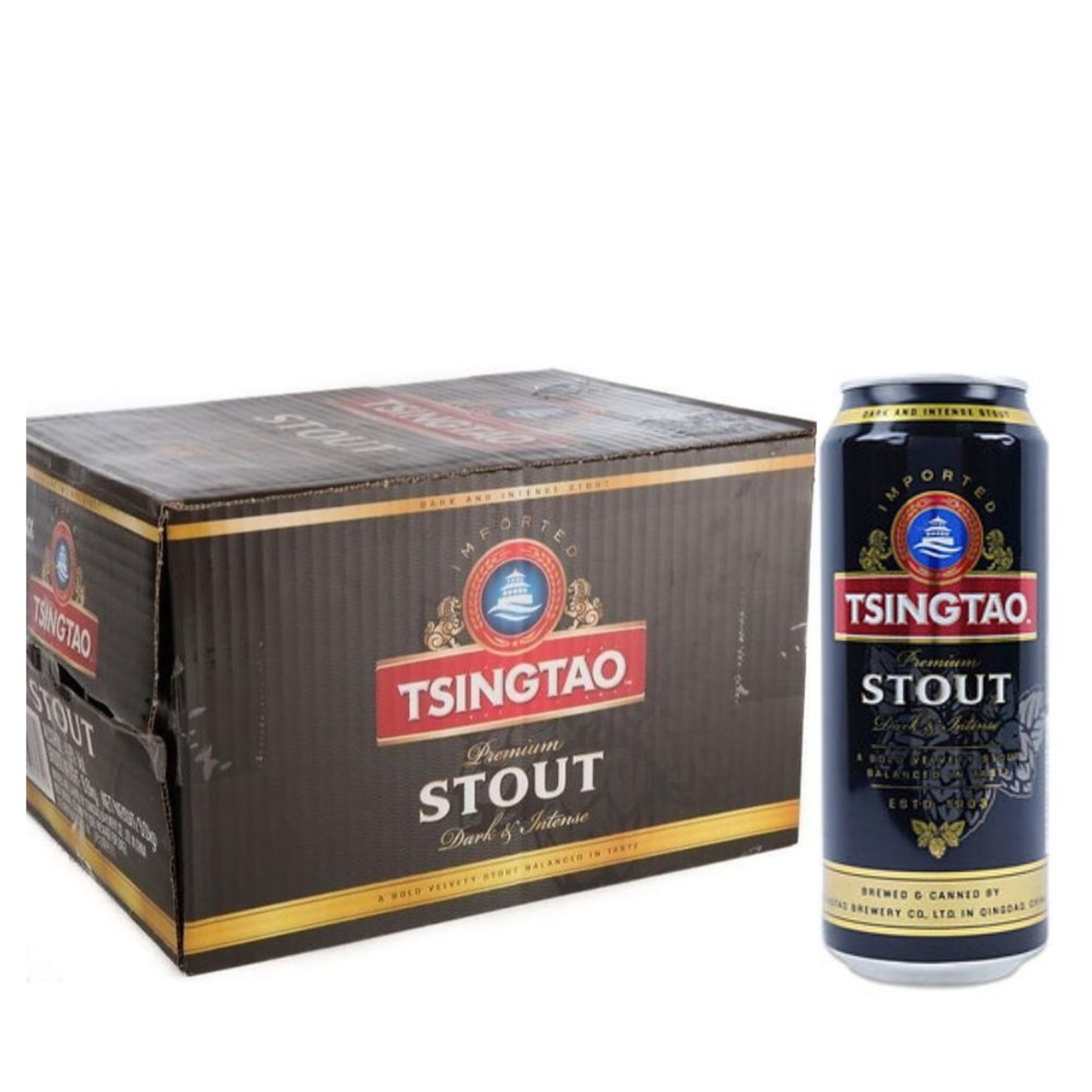 Tsingtao Stout Beer Can 500ml x 12 Cans NTUC FairPrice