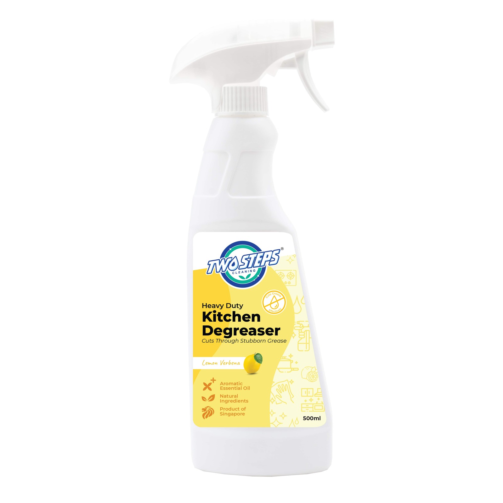 Two Steps Cleaning Kitchen Degreaser Lemon Verbena NTUC FairPrice