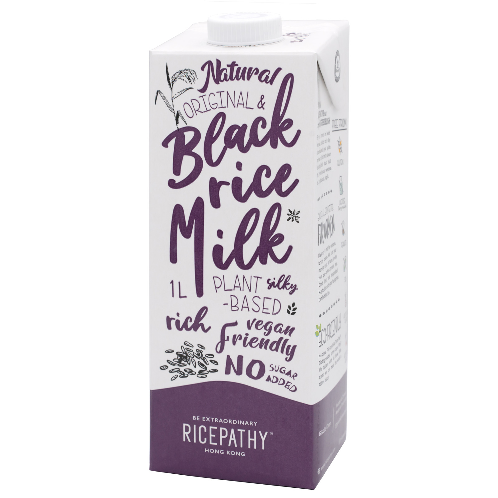 RICEPATHY Organic Black Rice Milk Unsweetened NTUC FairPrice