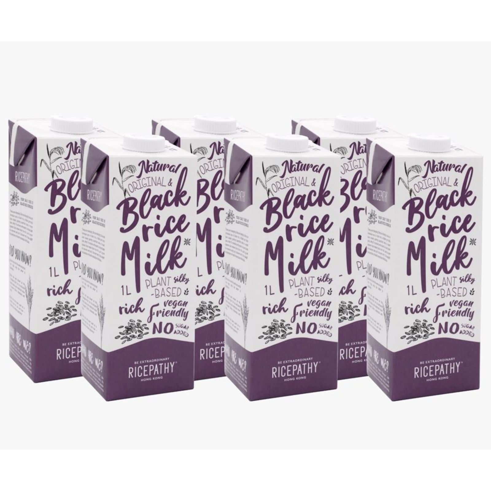 RICEPATHY Organic Black Rice Milk Unsweetened NTUC FairPrice