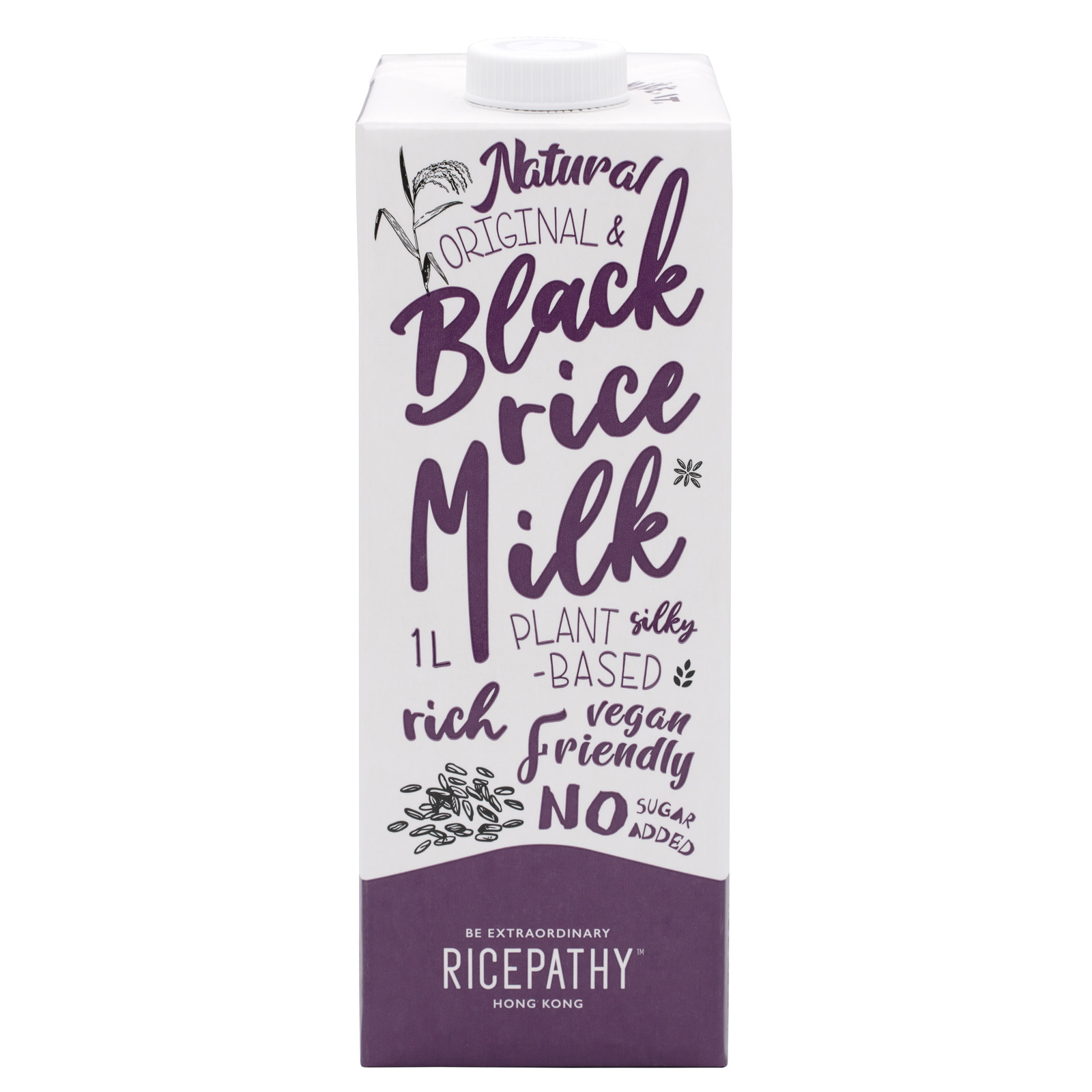 RICEPATHY Organic Black Rice Milk Unsweetened NTUC FairPrice