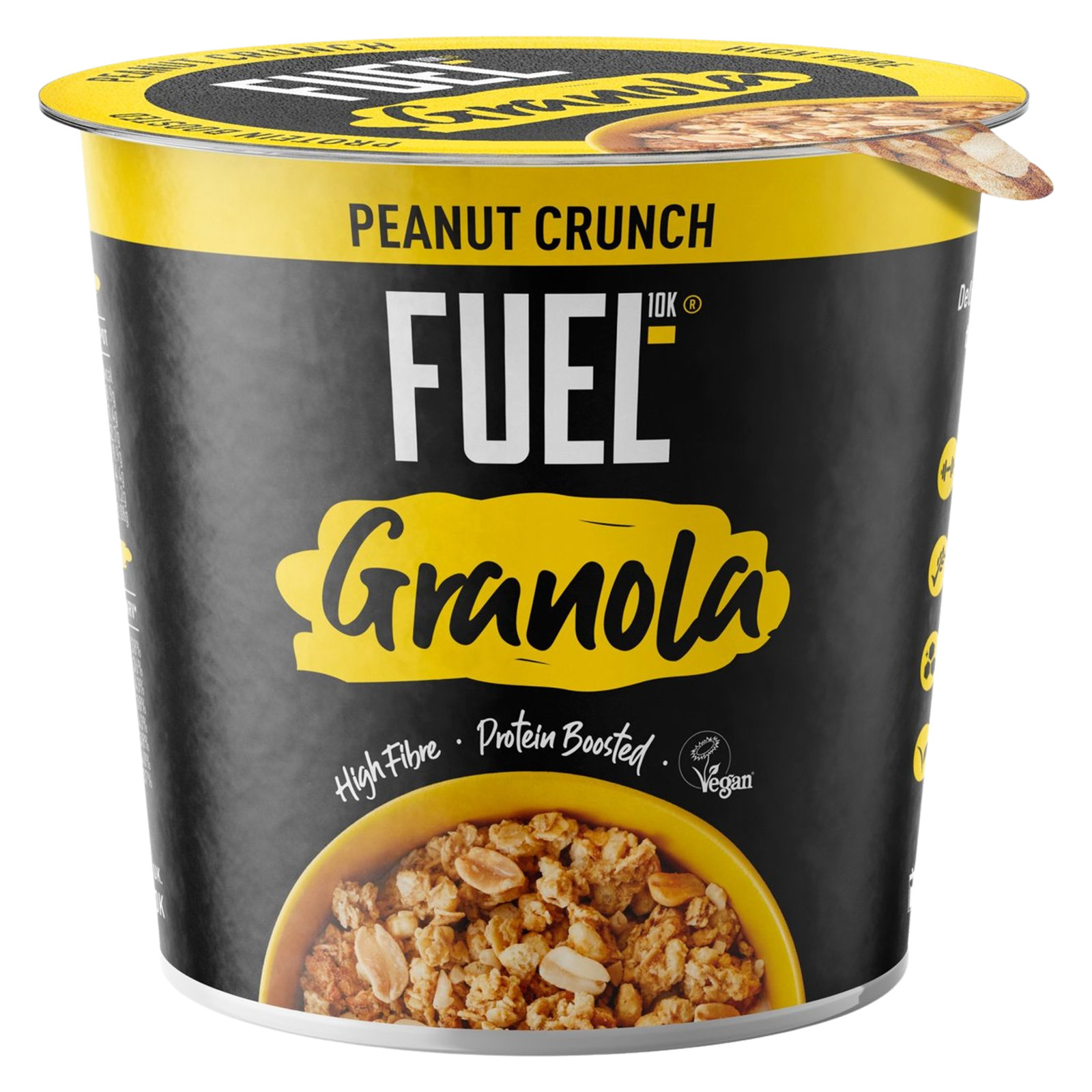 FUEL10K Peanut Crunch Protein Boosted Granola Pot NTUC FairPrice