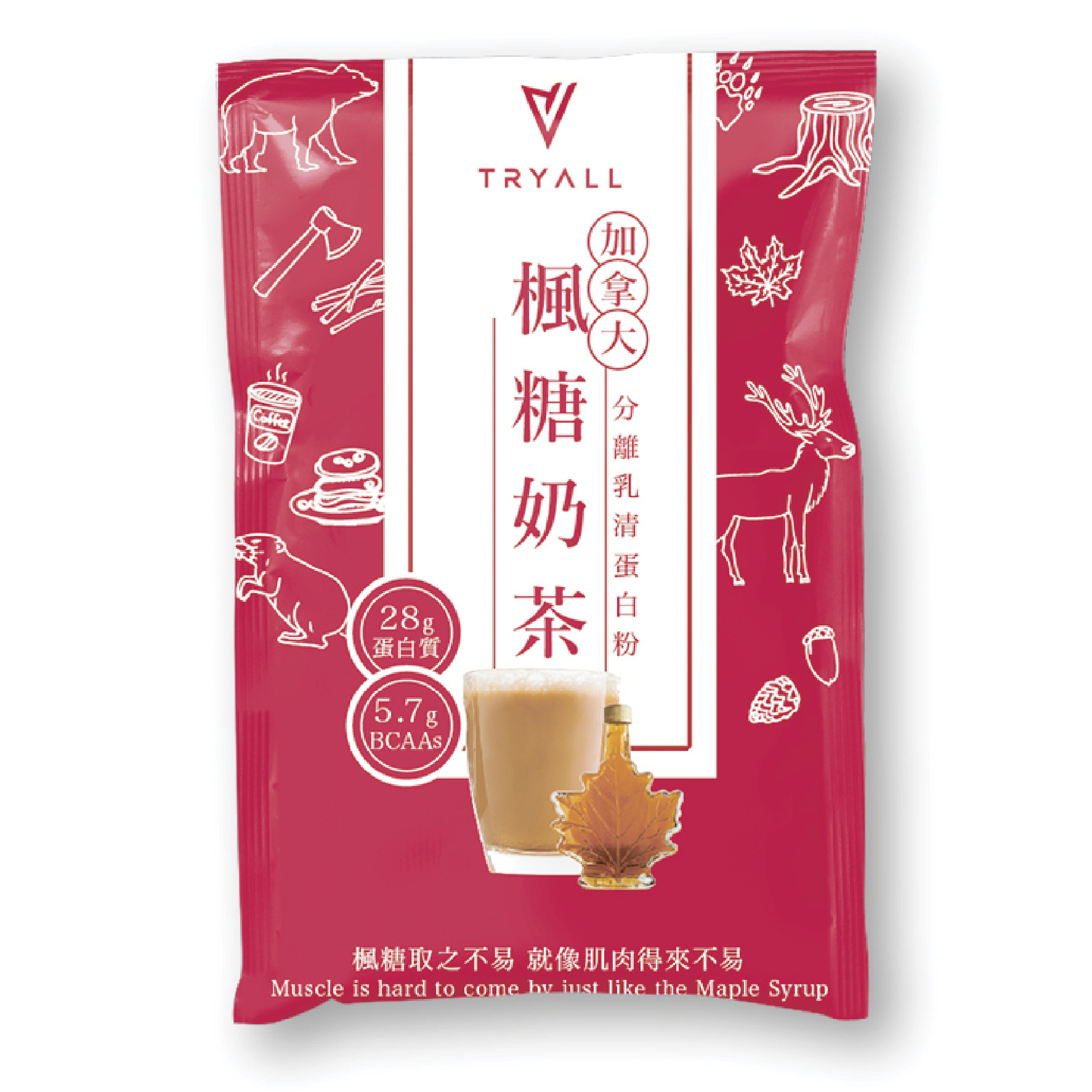 Tryall Whey Iso Canada Maple Syrup Milk Tea NTUC FairPrice