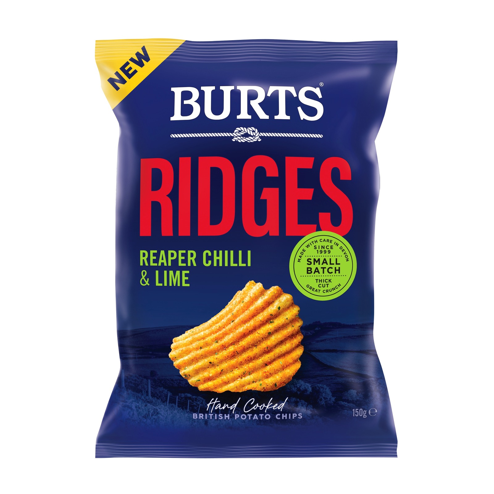 BURTS Snacks Ridges Chips 150g (Reaper Chilli & Lime) | NTUC FairPrice