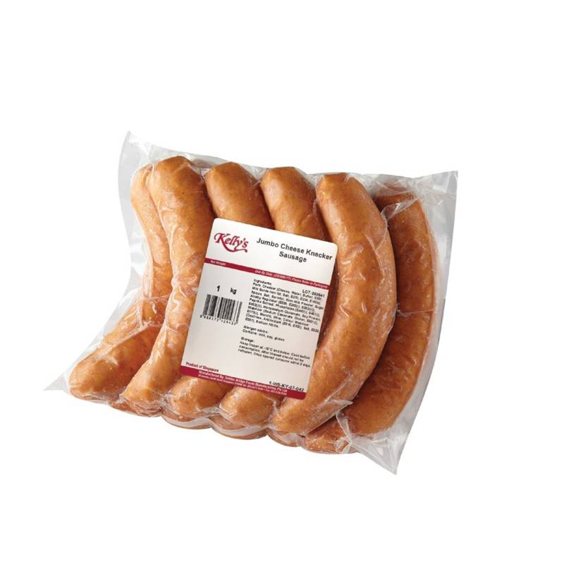Kelly's Jumbo Cheese Knackers Sausage (Frozen) NTUC FairPrice