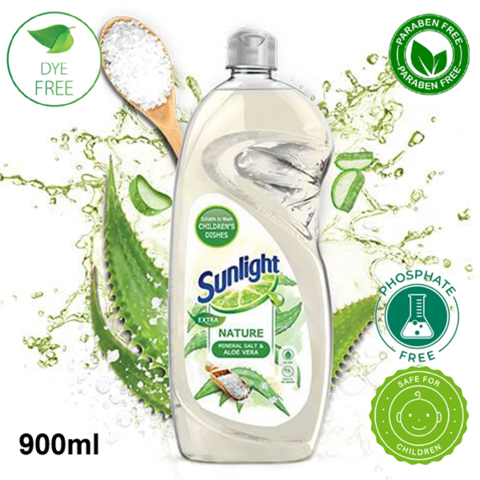 Sunlight Baby Utensils Safe Dishwashing Liquid,0Dye,Parabens NTUC