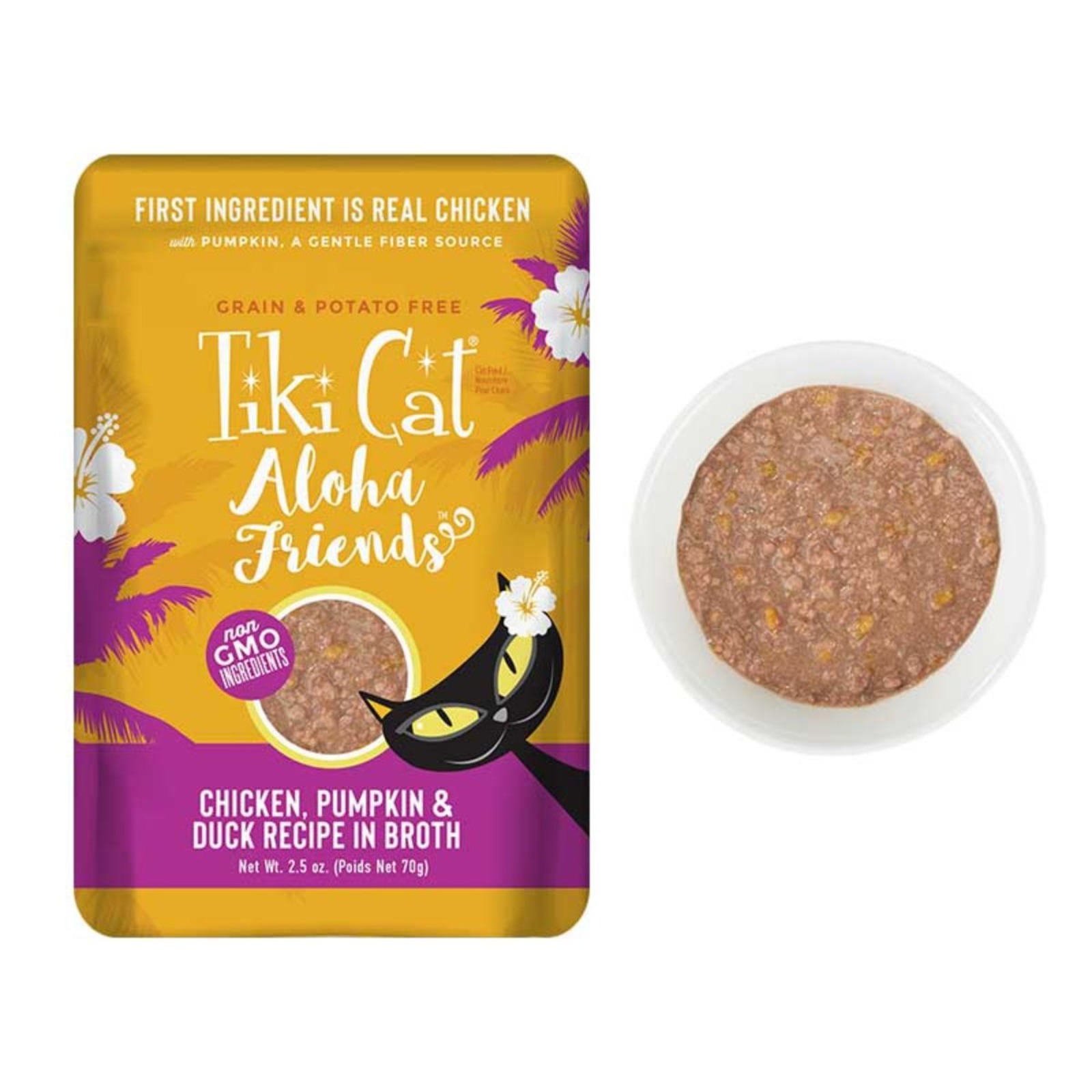 Tiki Cat Pouch Aloha Friends Chicken Pumpkin & Duck NTUC FairPrice