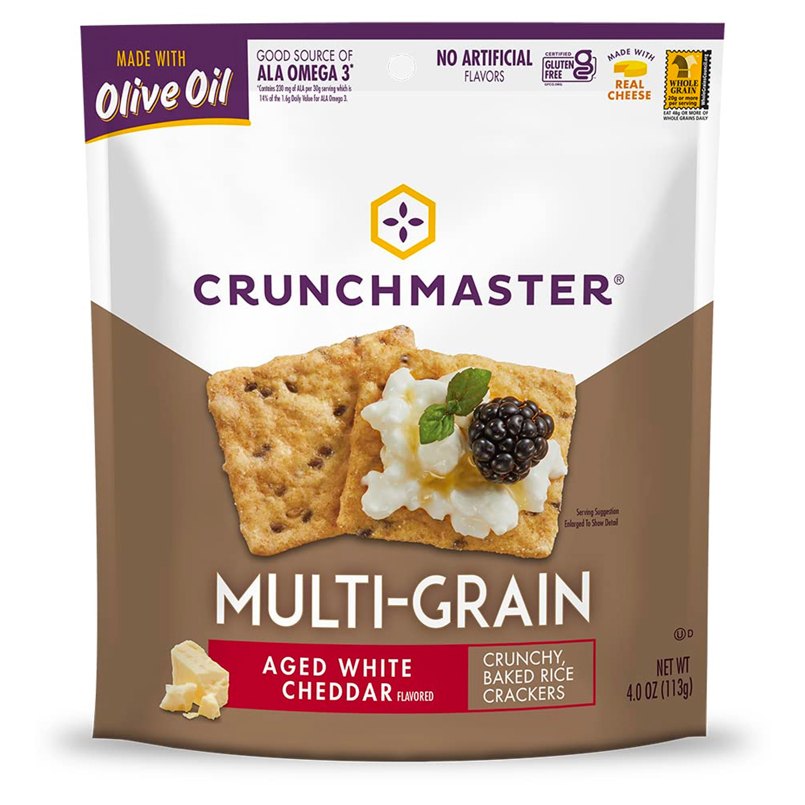 Crunchmaster MultiGrain Crackers Aged White Cheddar NTUC FairPrice