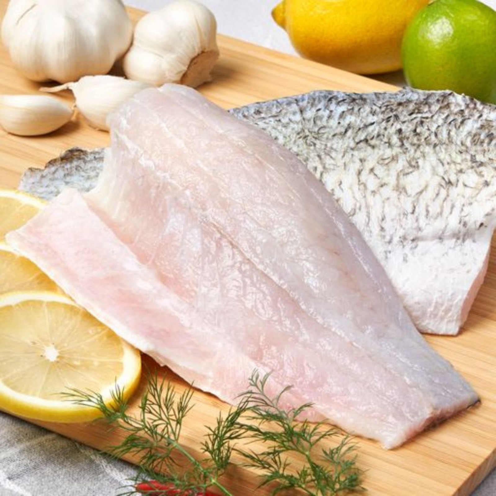 Ken Ken Skin On Seabass Fillet Frozen NTUC FairPrice