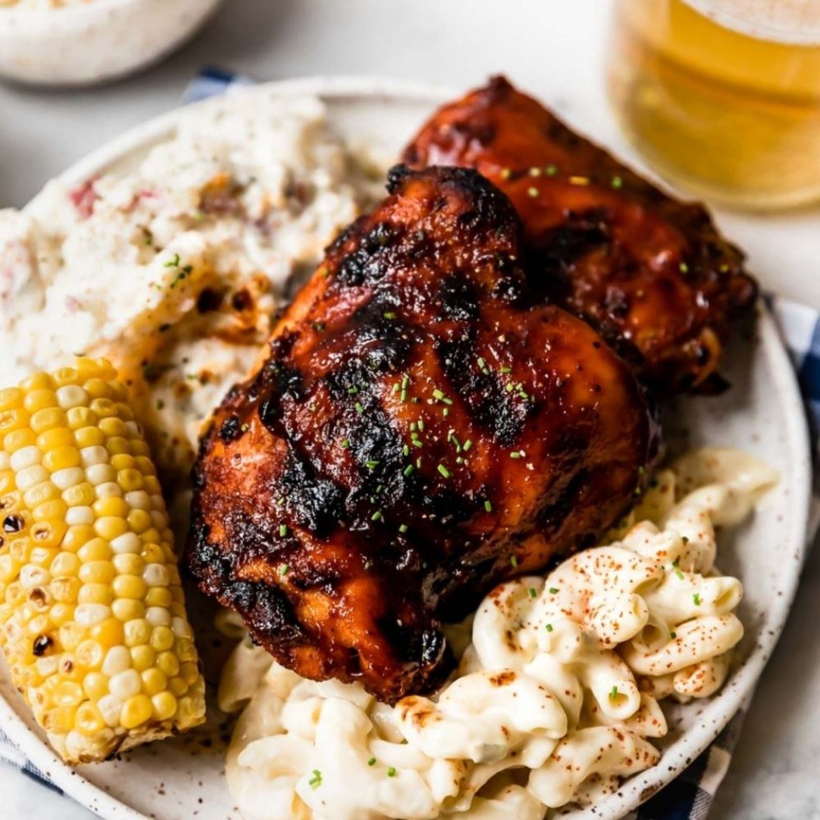 Ken Ken Marinated Chicken Leg Meat (Boneless) BBQ (Frozen) NTUC