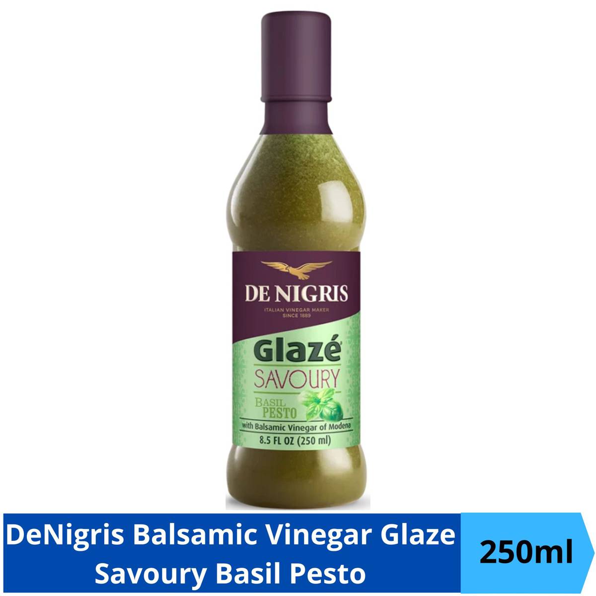 De Nigris Balsamic Vinegar Glaze Savoury Basil Pesto NTUC FairPrice