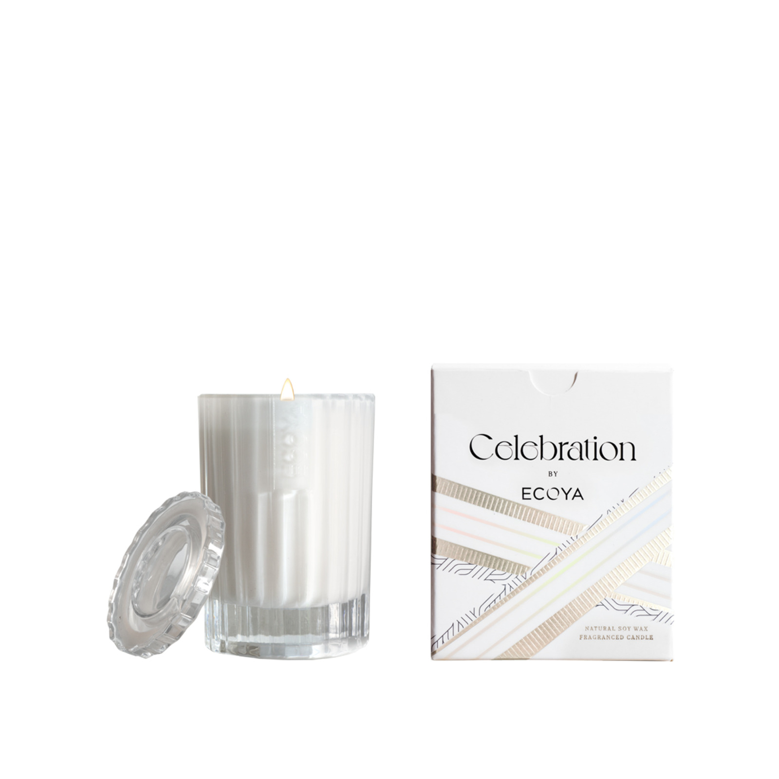 Ecoya White Musk & Warm Vanilla Mini Celebration Candle NTUC FairPrice