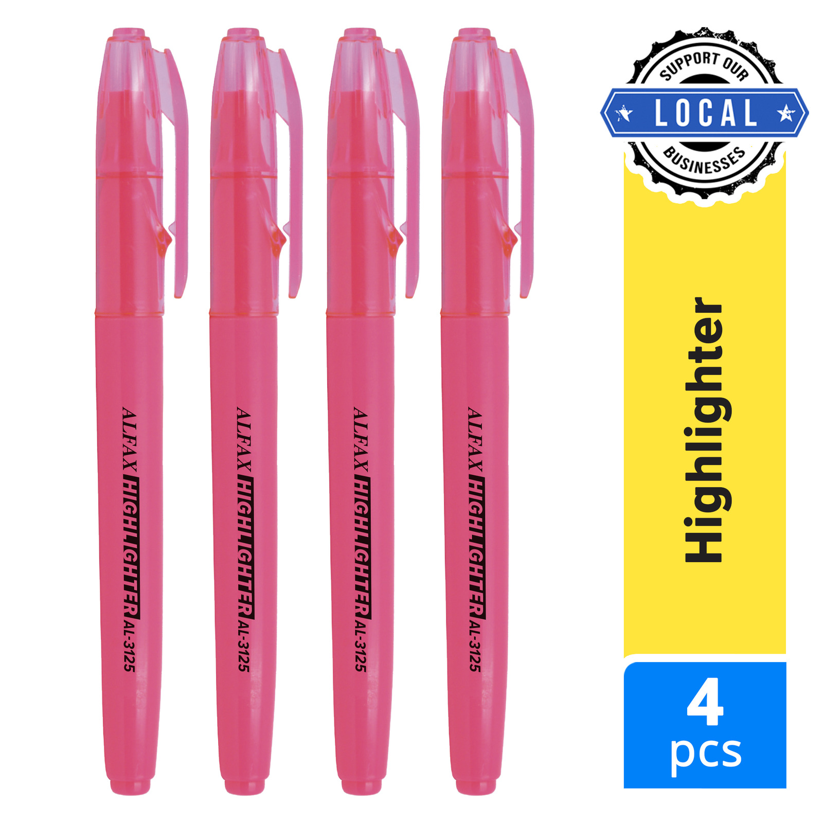 Alfax AL3125 Slim Highlighter Pink NTUC FairPrice