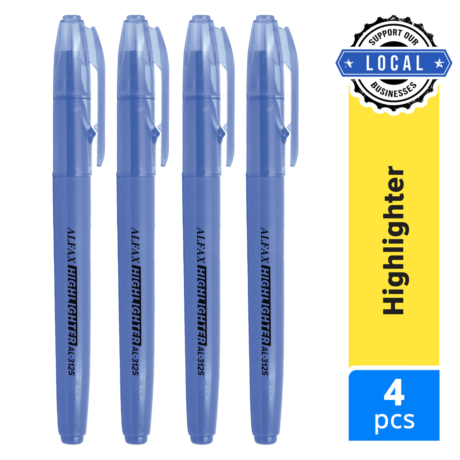 Alfax AL3125 Slim Highlighter Blue NTUC FairPrice