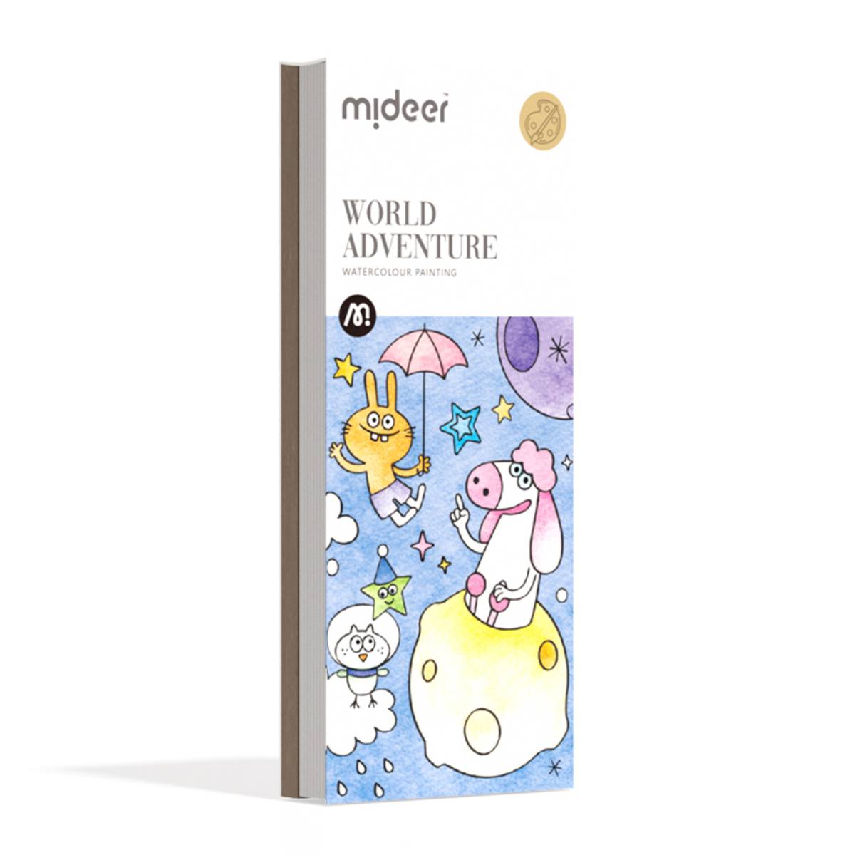 Mideer Pocket Watercolor Painting Book World Adventure 3Y+ NTUC