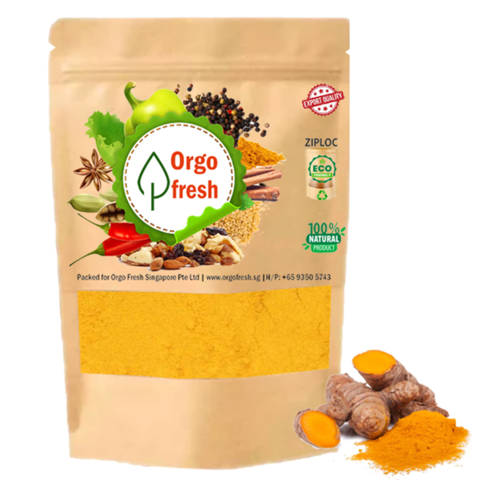 Orgo Fresh Wild Turmeric Powder with curcumin NTUC FairPrice