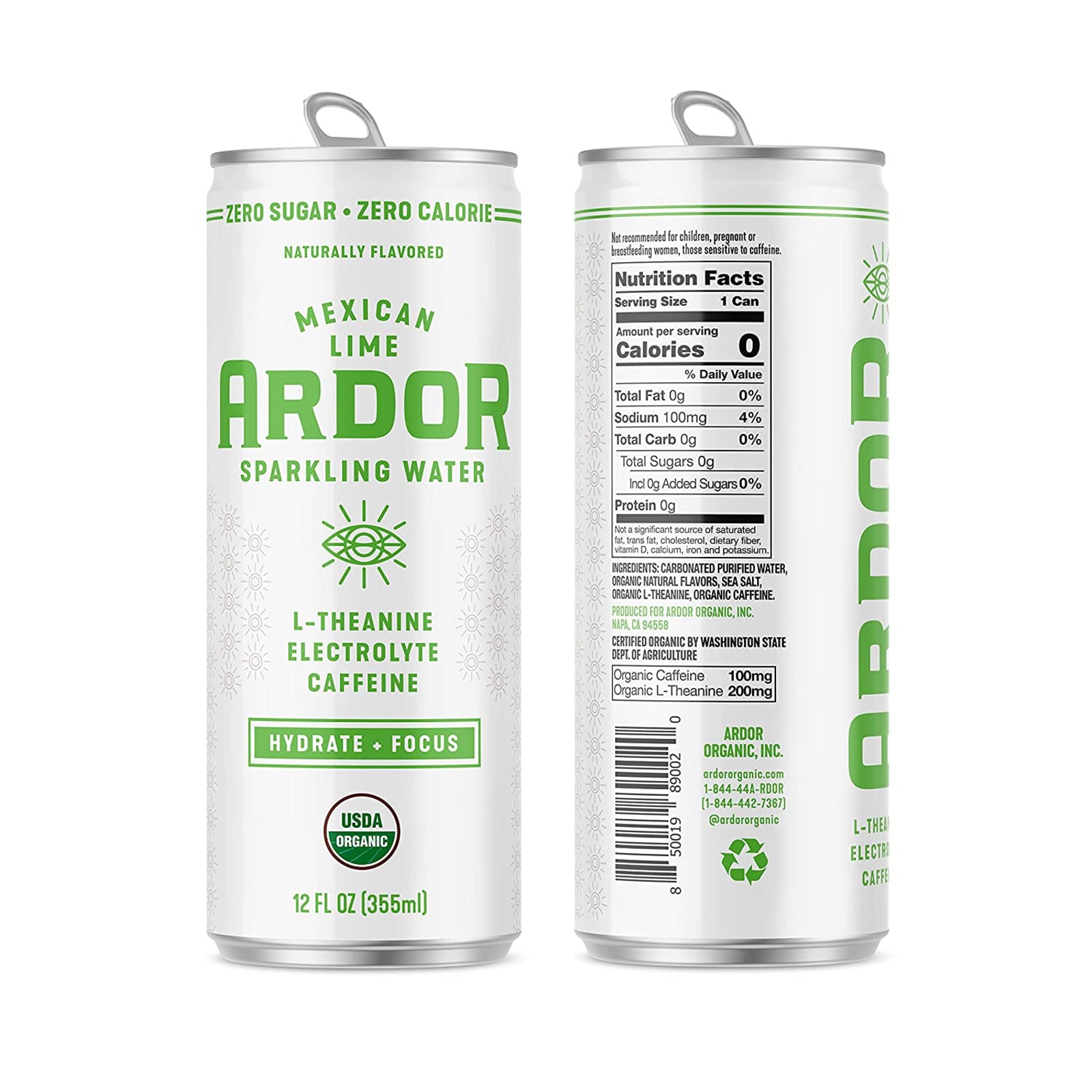 Ardor Sparkling Water Mexican Lime NTUC FairPrice